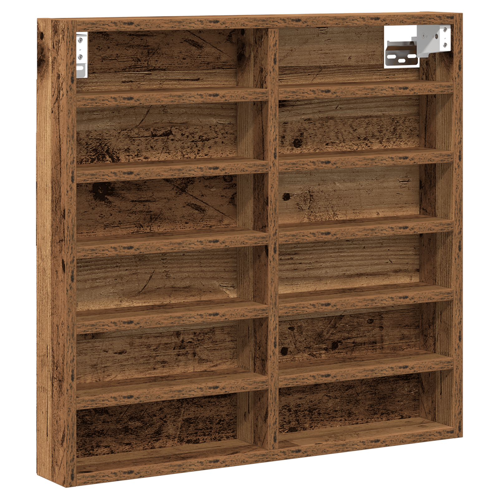 Dulap cu vitrina, lemn vechi, 60x8,5x58 cm, lemn prelucrat — imaginea 2