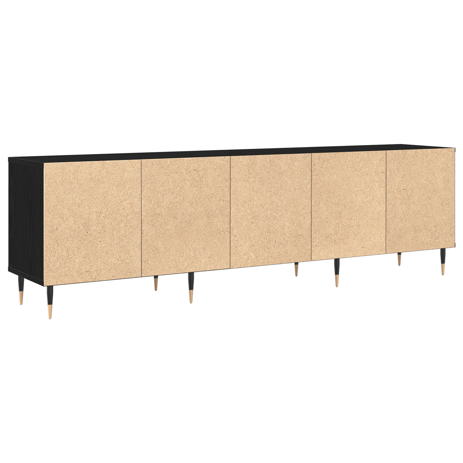 Dulap TV Stejar Negru 150x30x44.5 cm Lemn Ingineresc — imaginea 6