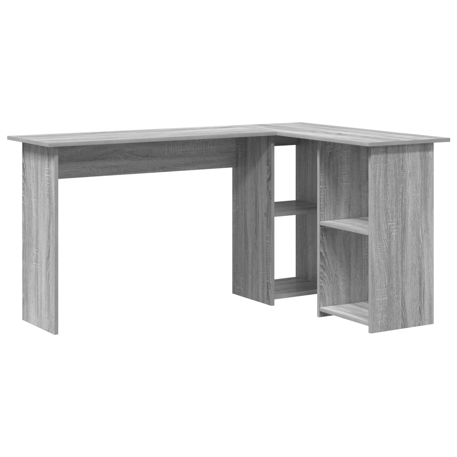 Birou Gri Gri Sonoma MDF Mediu Depozitare Birou — imaginea 2
