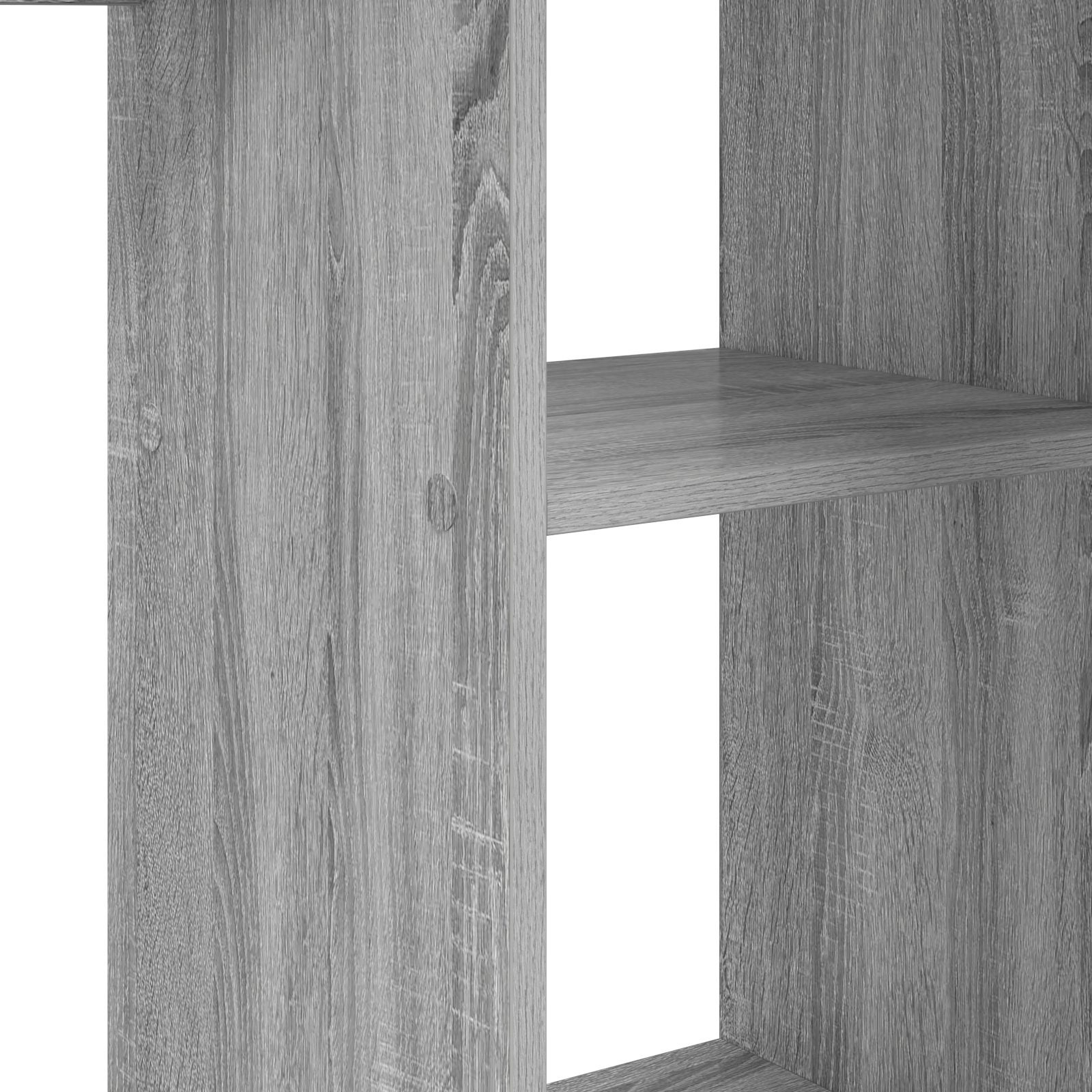 Birou Gri Gri Sonoma MDF Mediu Depozitare Birou — imaginea 7