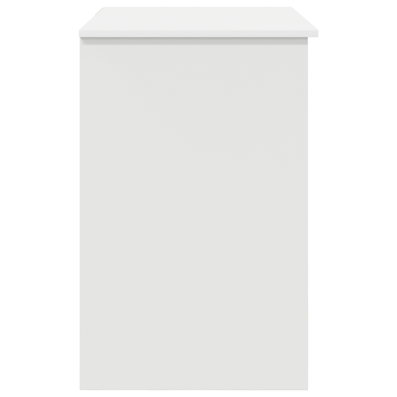 Birou cu spatiu de stocare alb 90x49.5x75 cm lemn prelucrat — imaginea 6