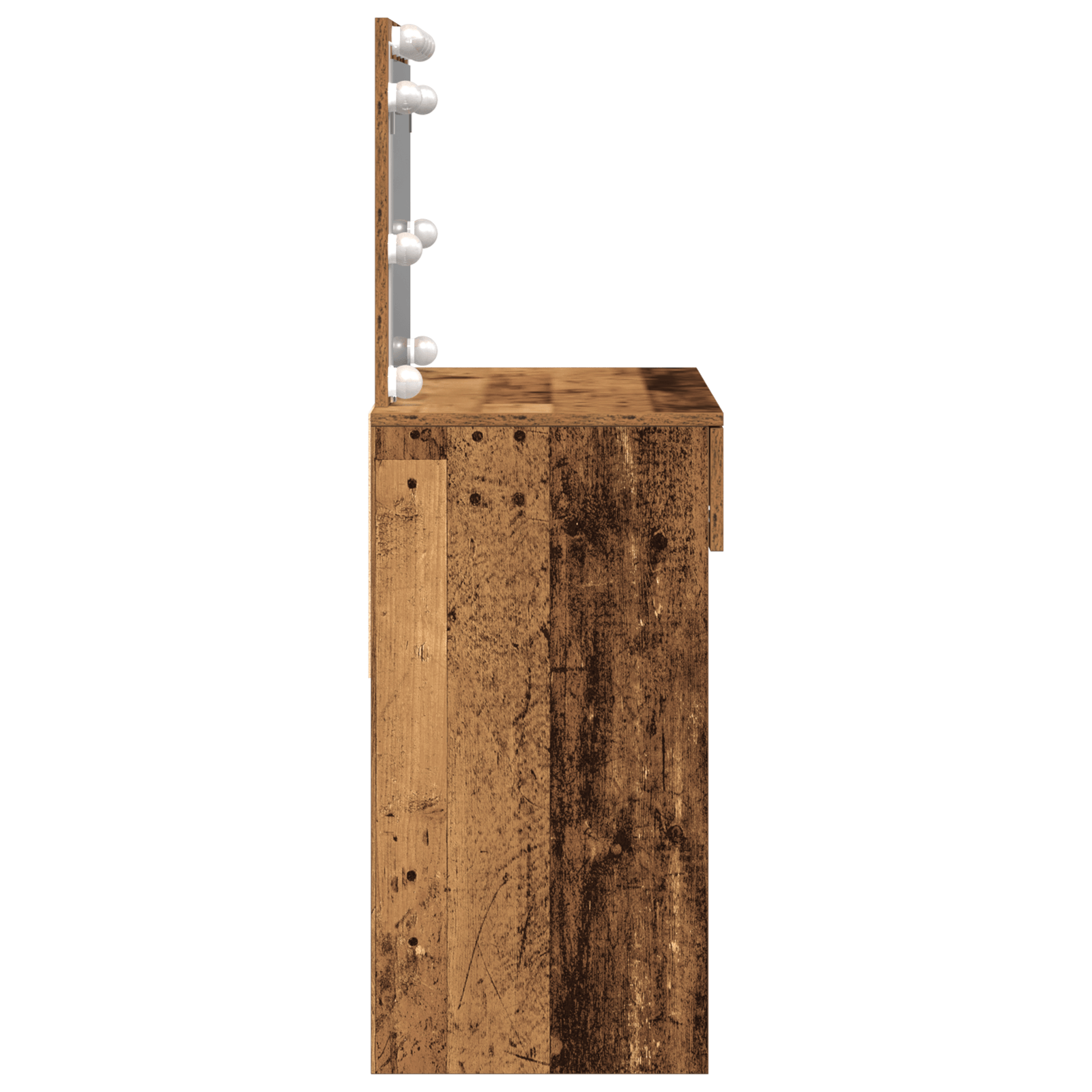 Masa de toaleta cu LED Culoare lemn vechi 100x40x120 cm — imaginea 7