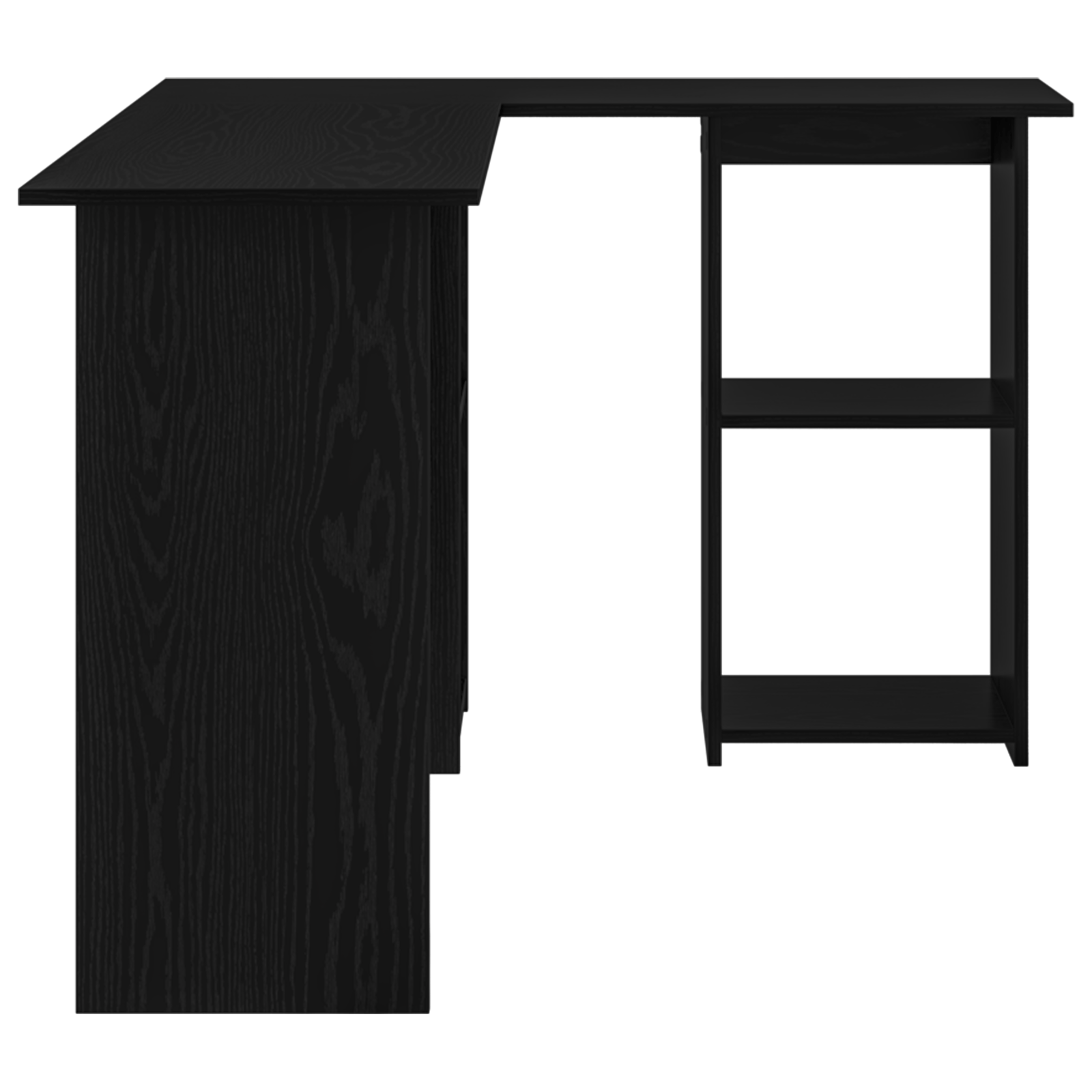 biroul de colt Black Oak Oak negru Lemn ingineresc Mediu — imaginea 5