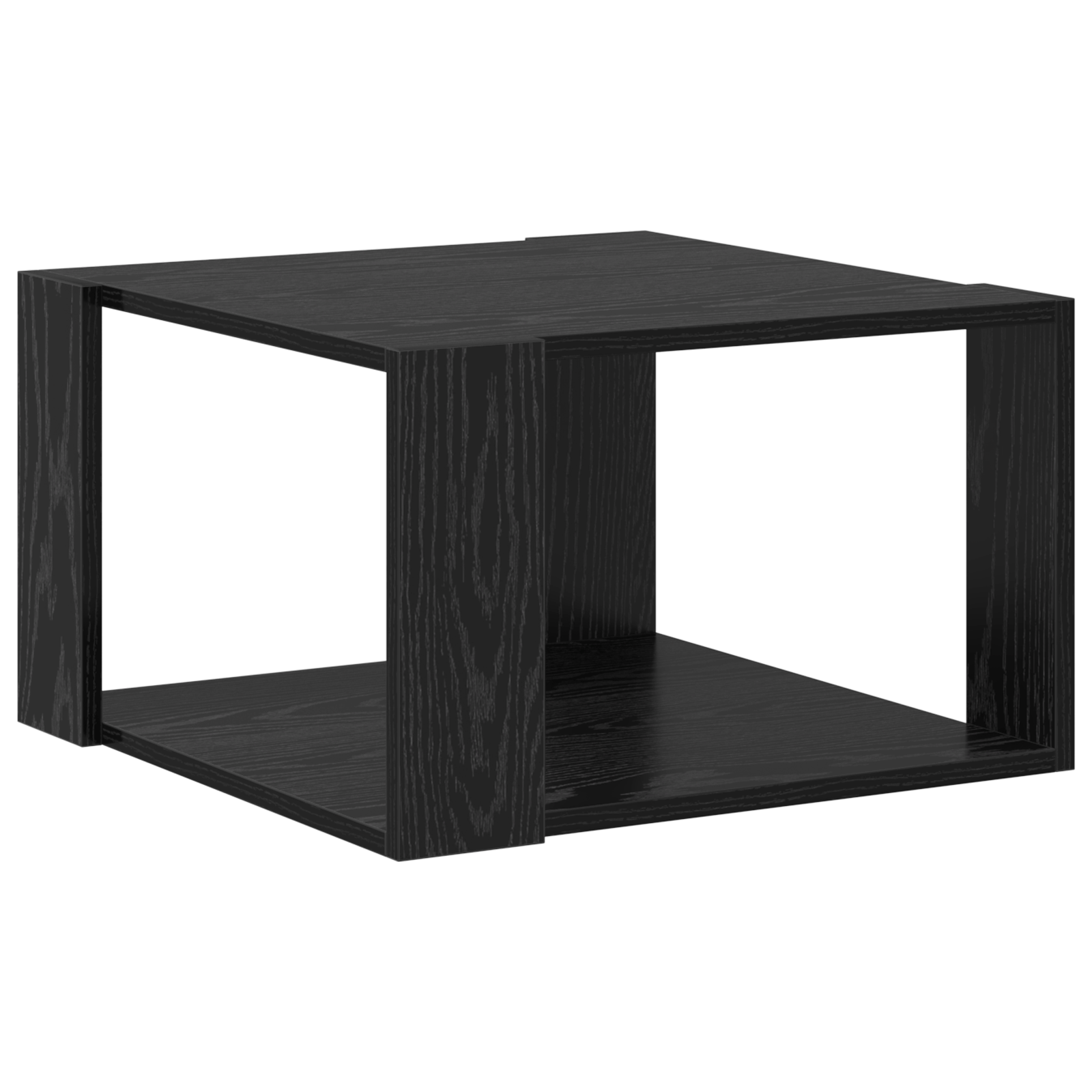 Masa de cafea Stejar Negru 51,5x51,5x30 cm Lemn Ingineresc — imaginea 2