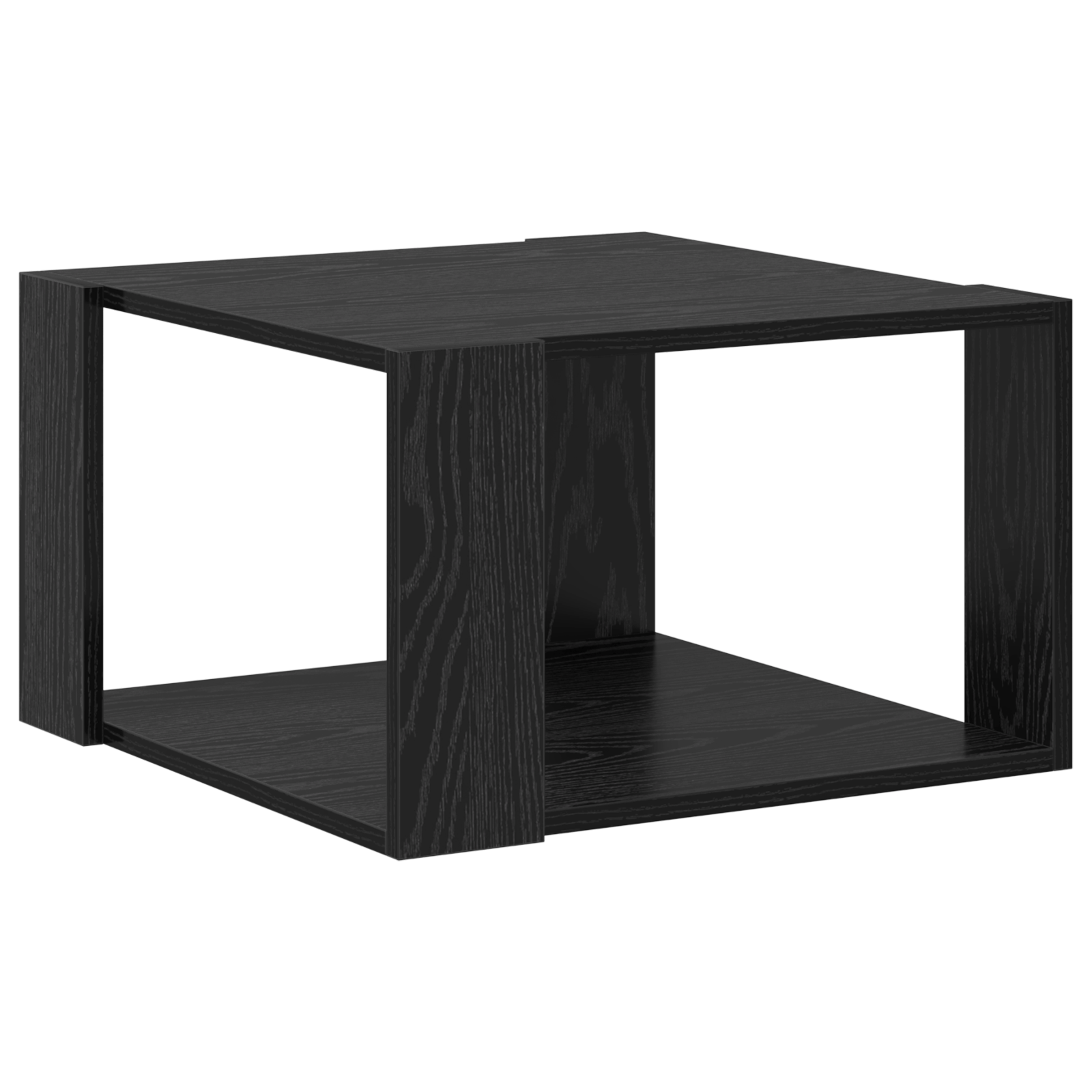 Masa de cafea Stejar Negru 51,5x51,5x30 cm Lemn Ingineresc — imaginea 7