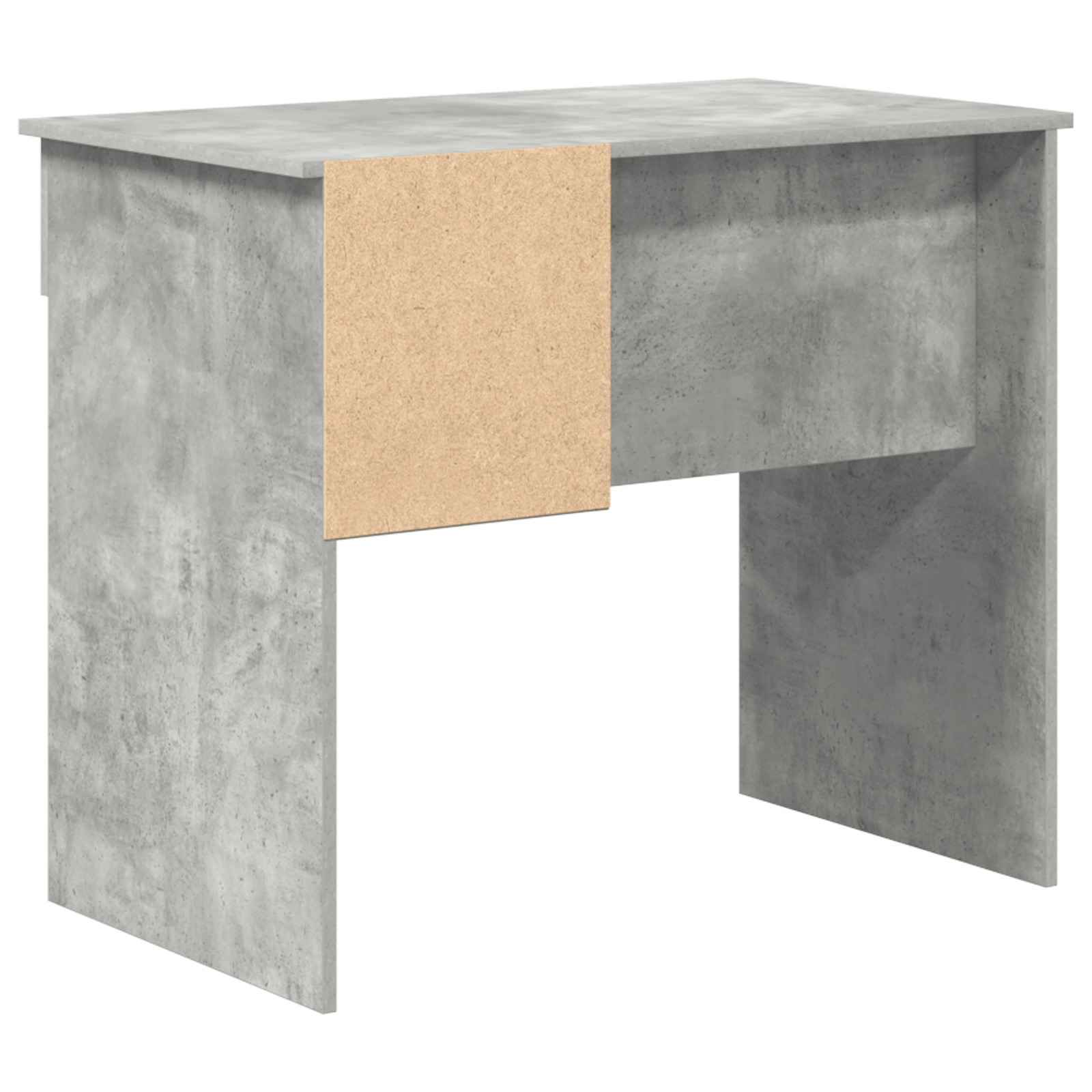 birou cu stocare gri beton 90x49.5x75 cm lemn compozit — imaginea 7