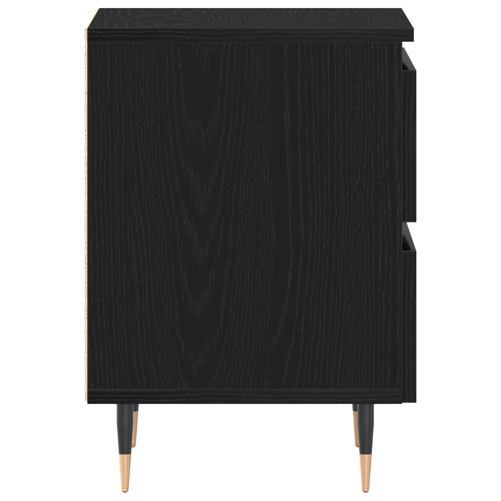 Noptiera, stejar negru, 40x35x50 cm, lemn prelucrat — imaginea 7
