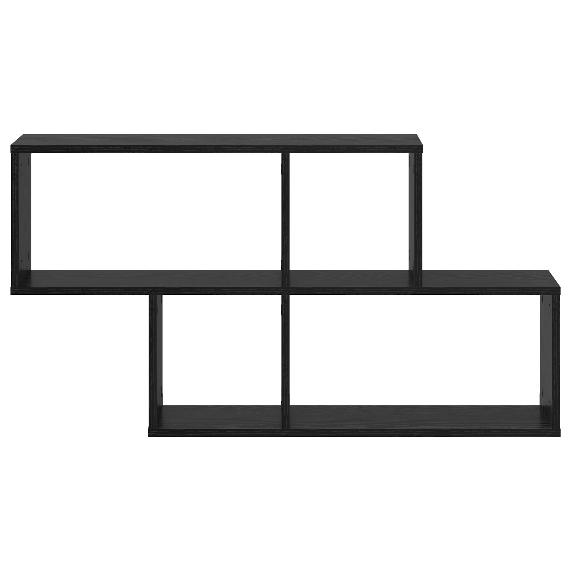 Raft de perete Stejar negru 100x20x53 cm Lemn imbunatatit — imaginea 5