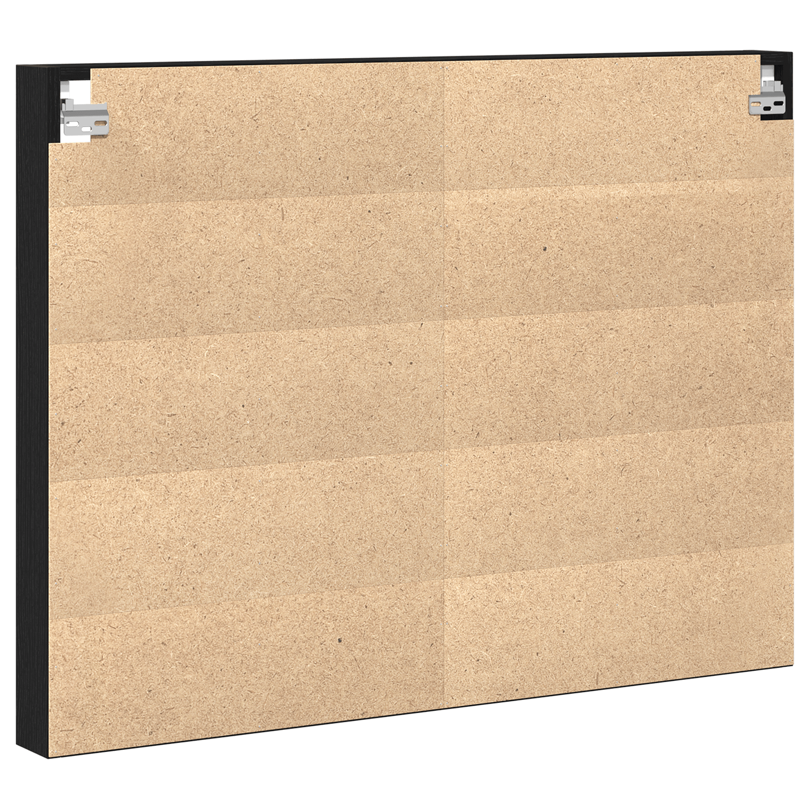Dulap cu vitrina, stejar negru, 100x8,5x75 cm, lemn prelucrat — imaginea 5