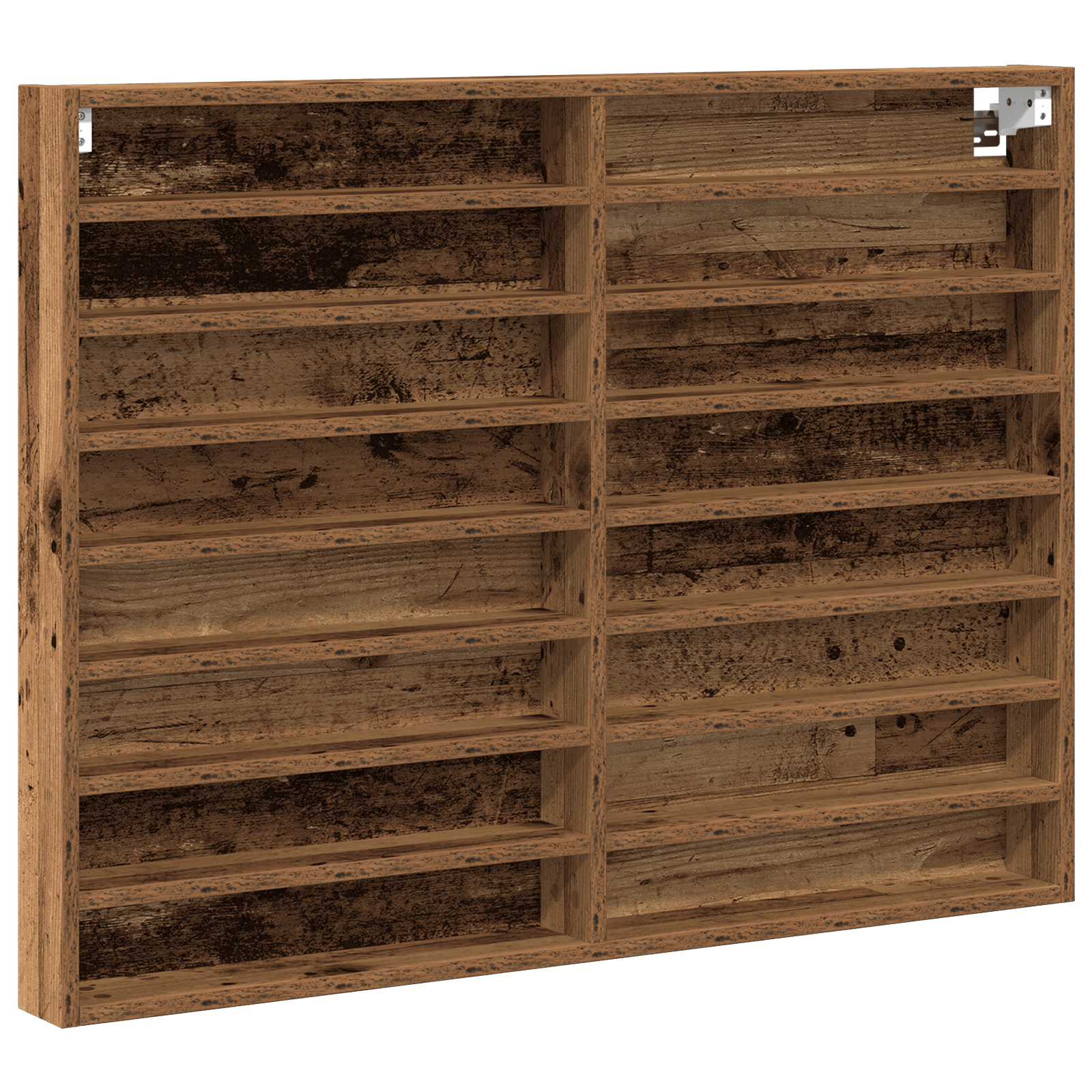 Dulap cu vitrina, lemn vechi, 100x8,5x75 cm, lemn prelucrat — imaginea 2