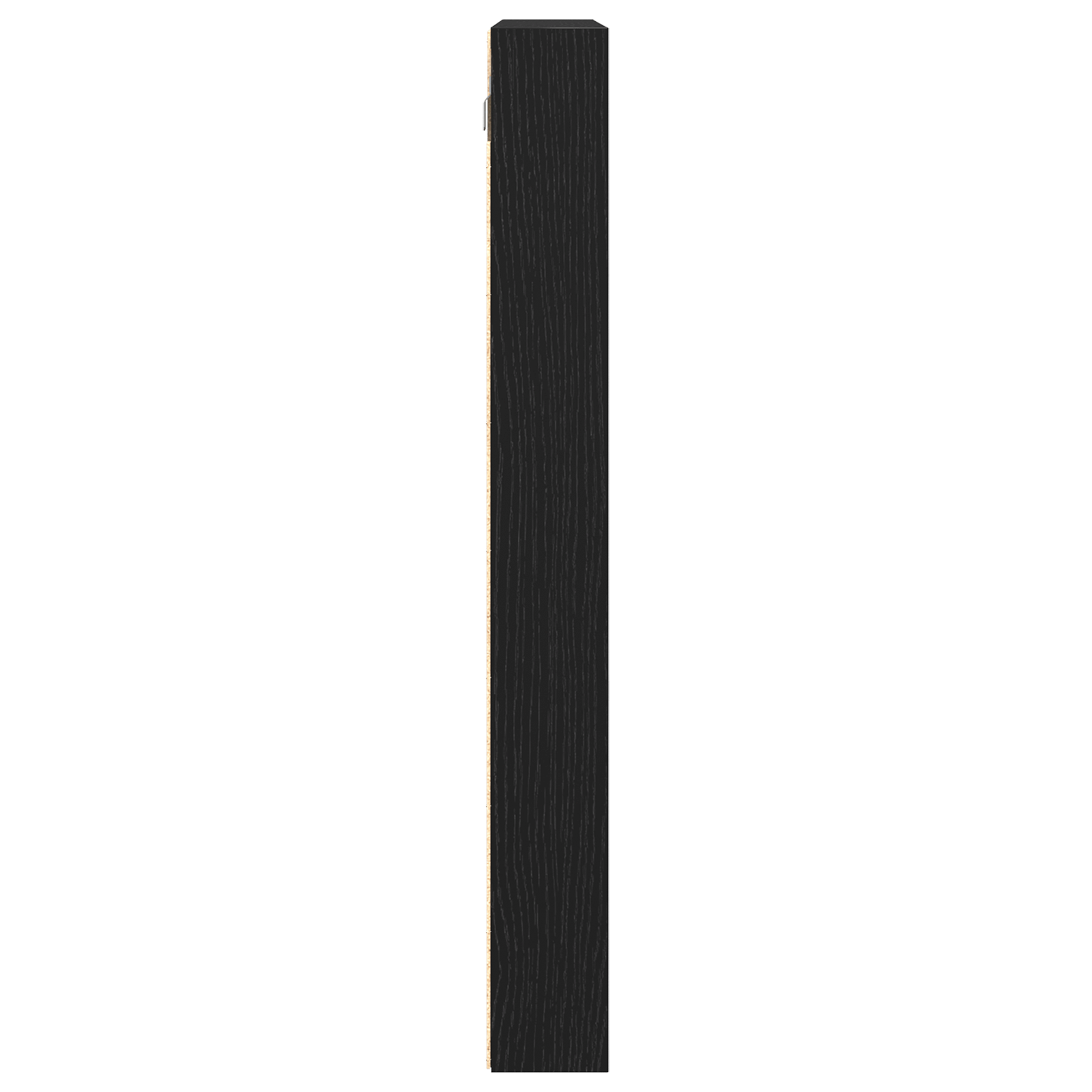 Dulap cu vitrina, stejar negru, 100x8,5x75 cm, lemn prelucrat — imaginea 7