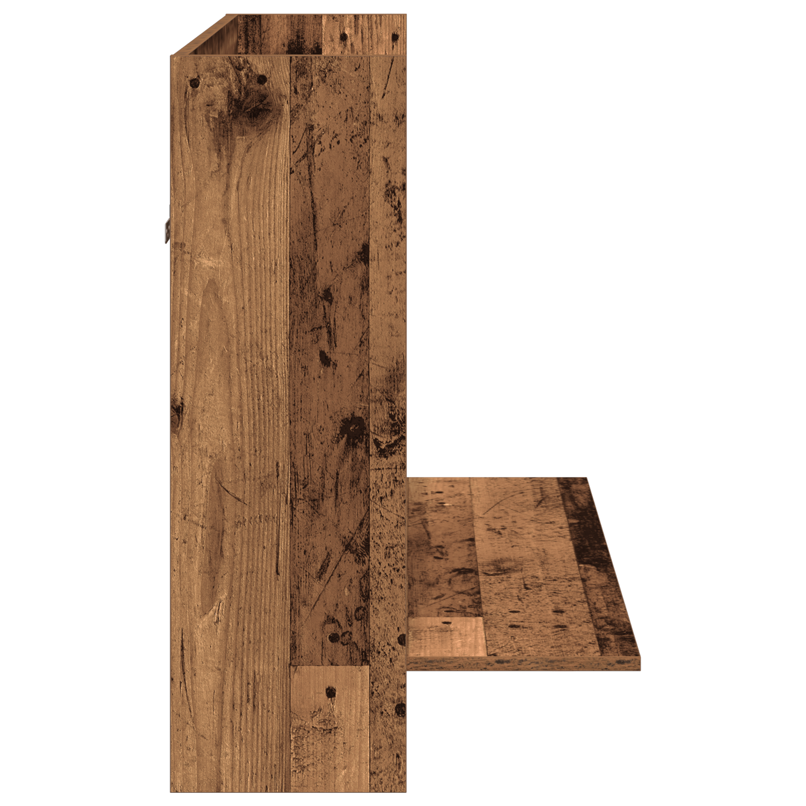 Birou Montat pe Perete Stejar Vechi 105x48x75 cm Lemn Prelucrat — imaginea 6