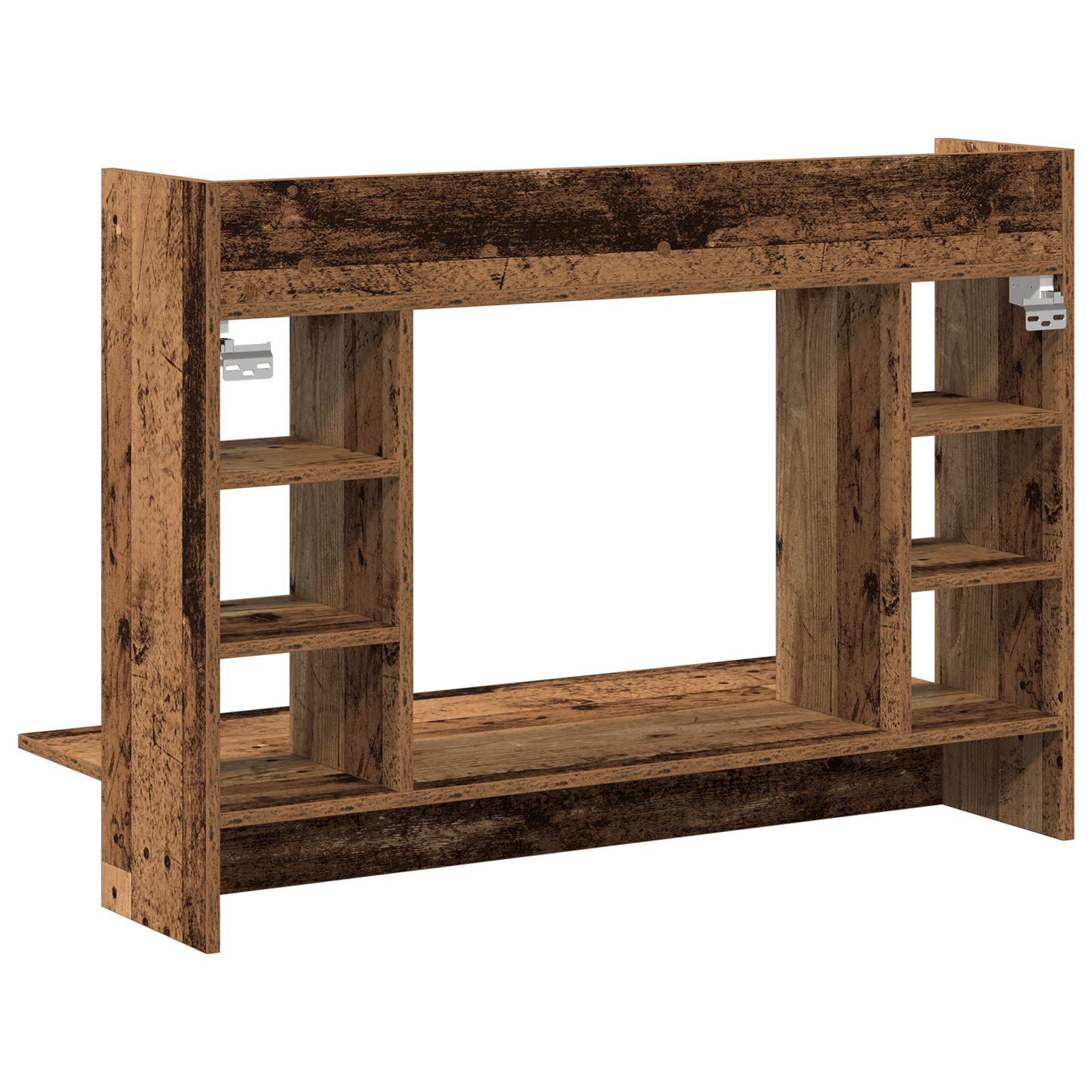 Birou Montat pe Perete Stejar Vechi 105x48x75 cm Lemn Prelucrat — imaginea 7