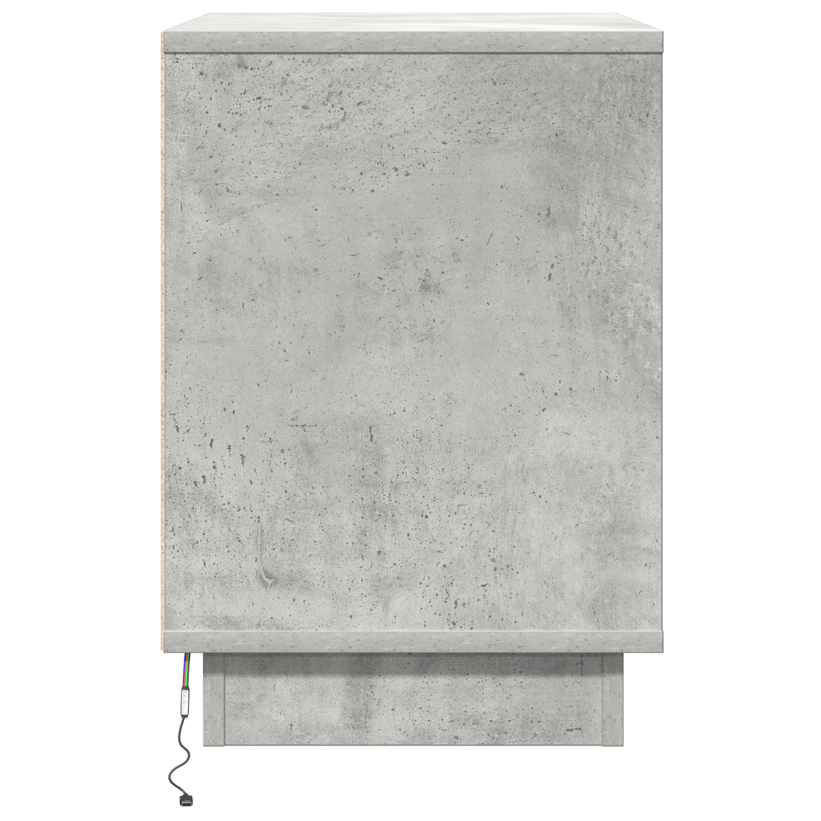 Noptiere cu LED 2 piese din beton gri 50x34.5x50 cm — imaginea 9