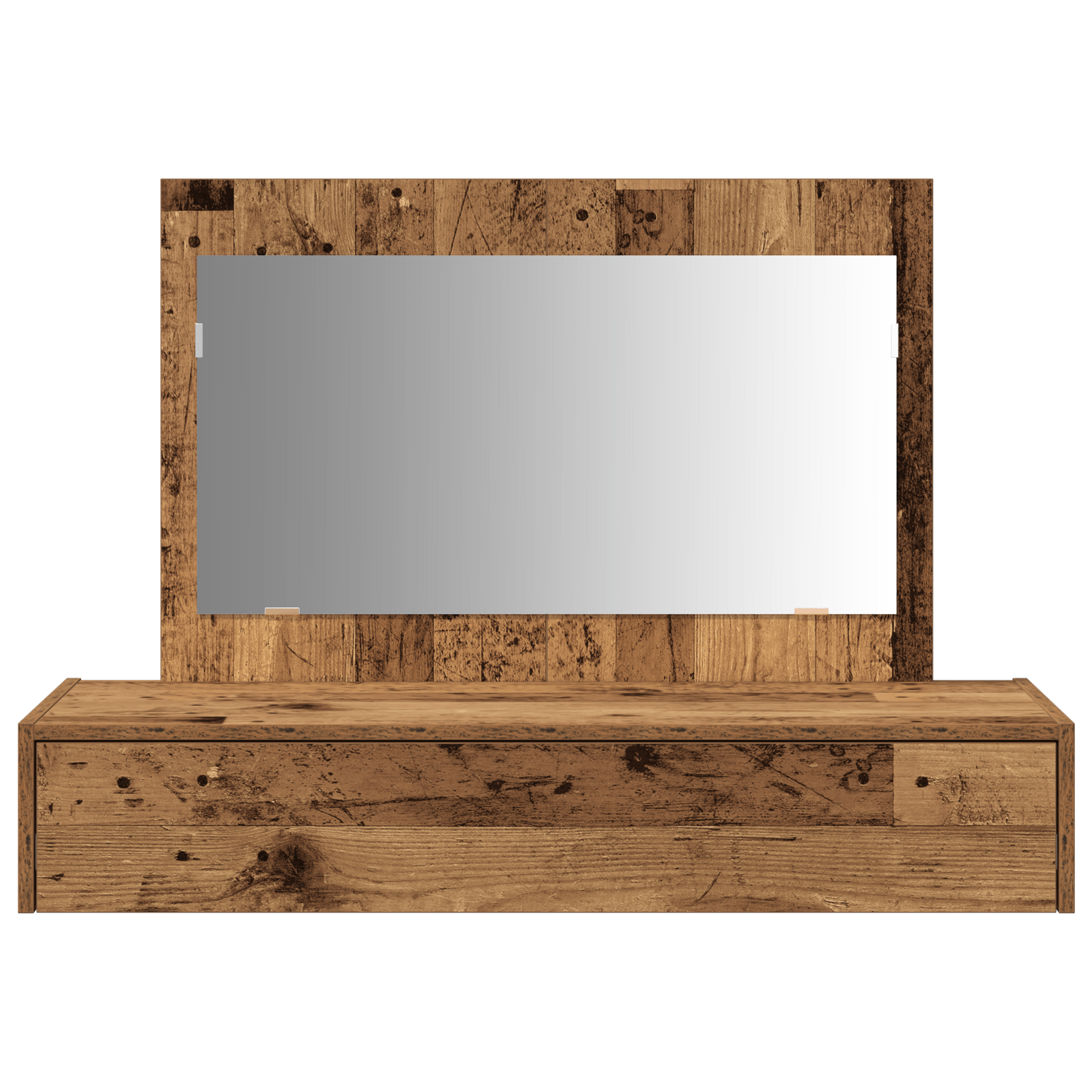 Masa de toaleta suspendata, lemn vintage, 100x40x70 cm — imaginea 6