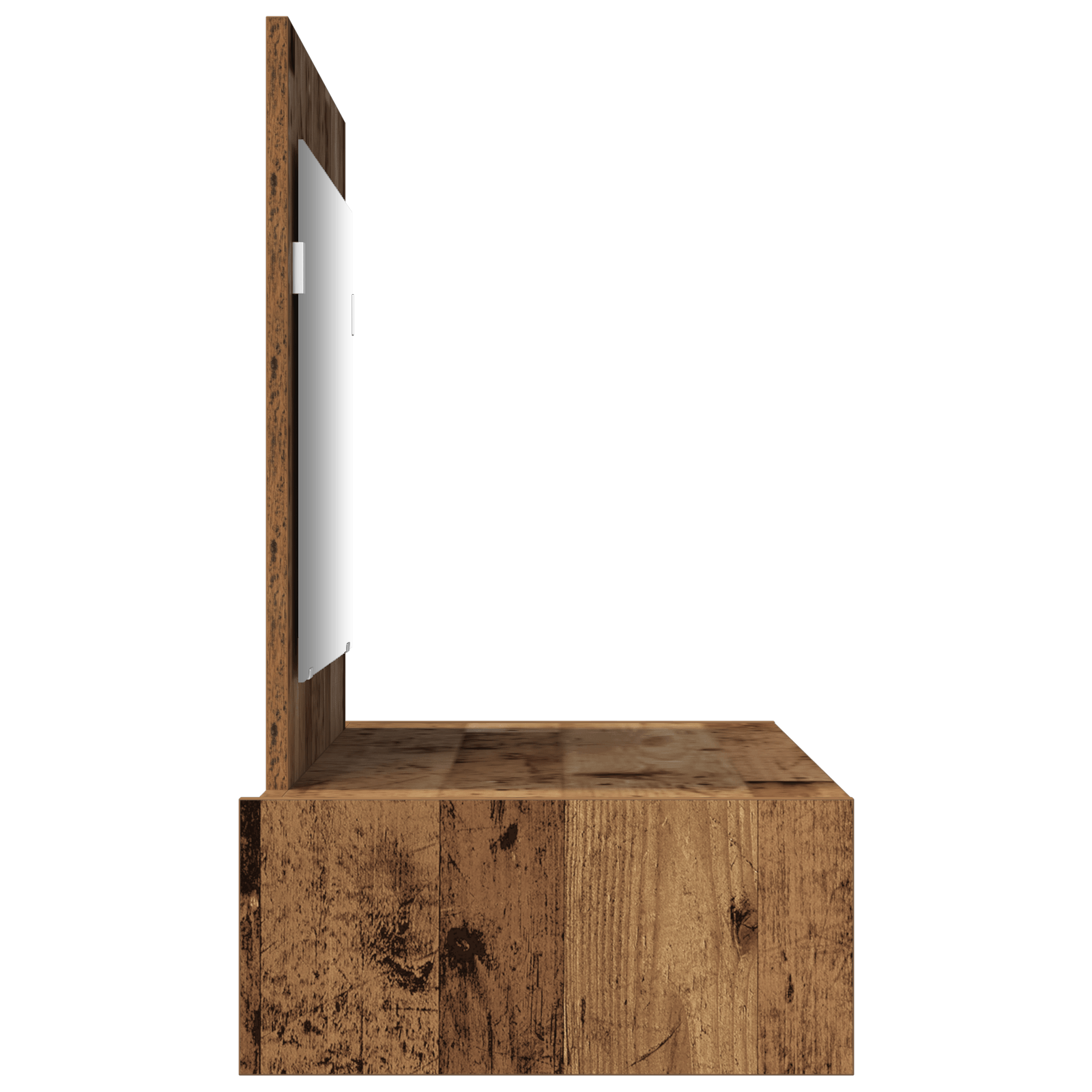 Masa de toaleta suspendata, lemn vintage, 100x40x70 cm — imaginea 7