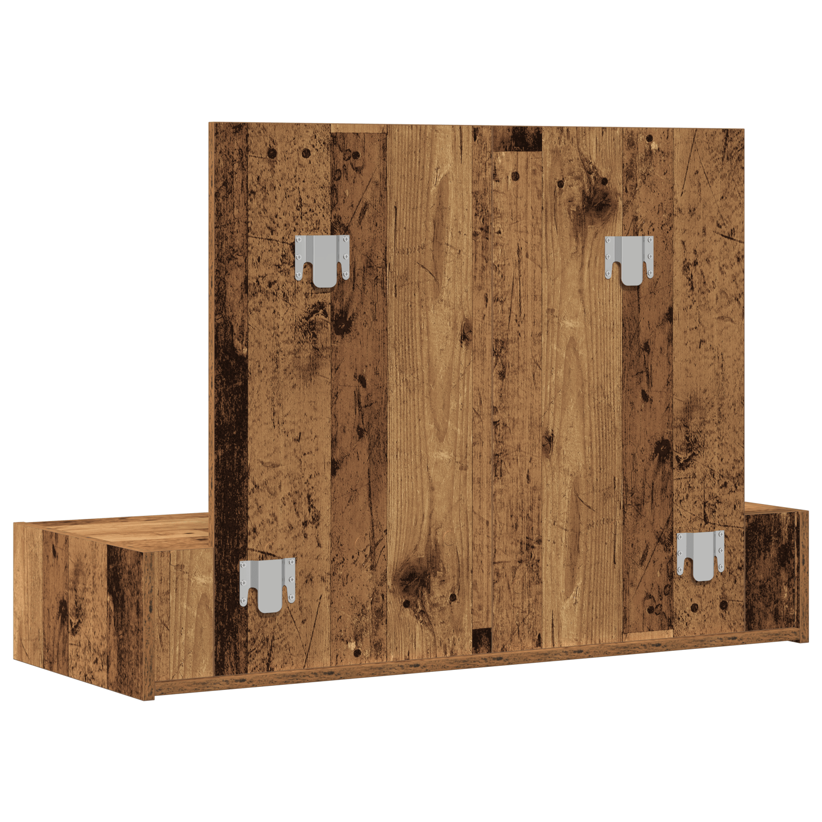 Masa de toaleta suspendata, lemn vintage, 100x40x70 cm — imaginea 8