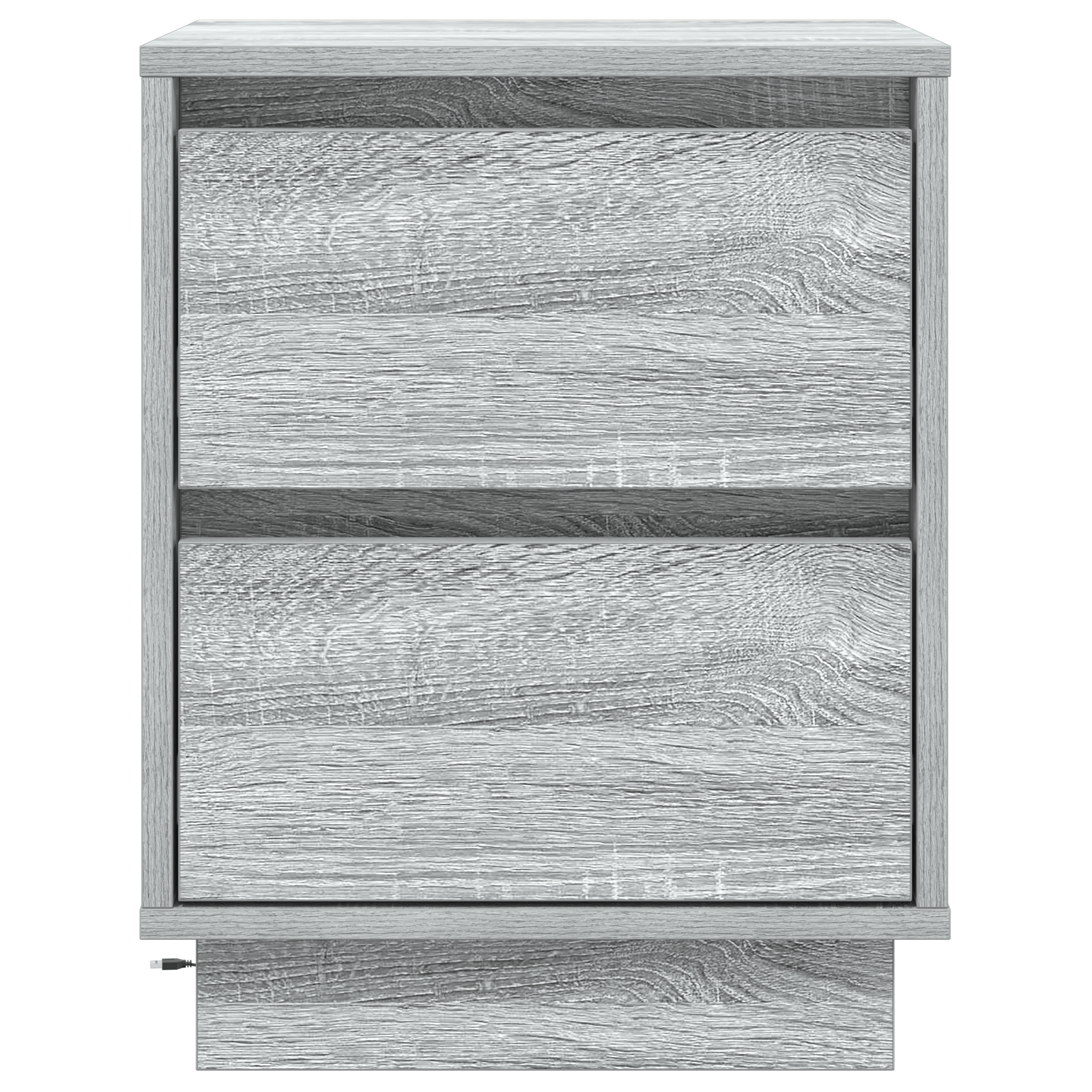 Noptierile cu lumini LED 2 pcs Gri Sonoma 39x34.5x50 cm — imaginea 8