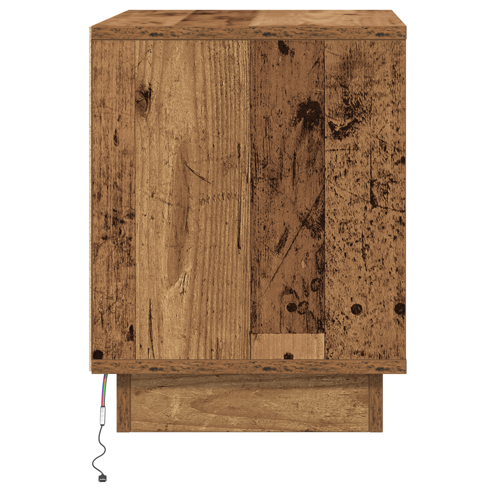 noptiera cu lumini LED Lemn vechi 44x34,5x45 cm — imaginea 7