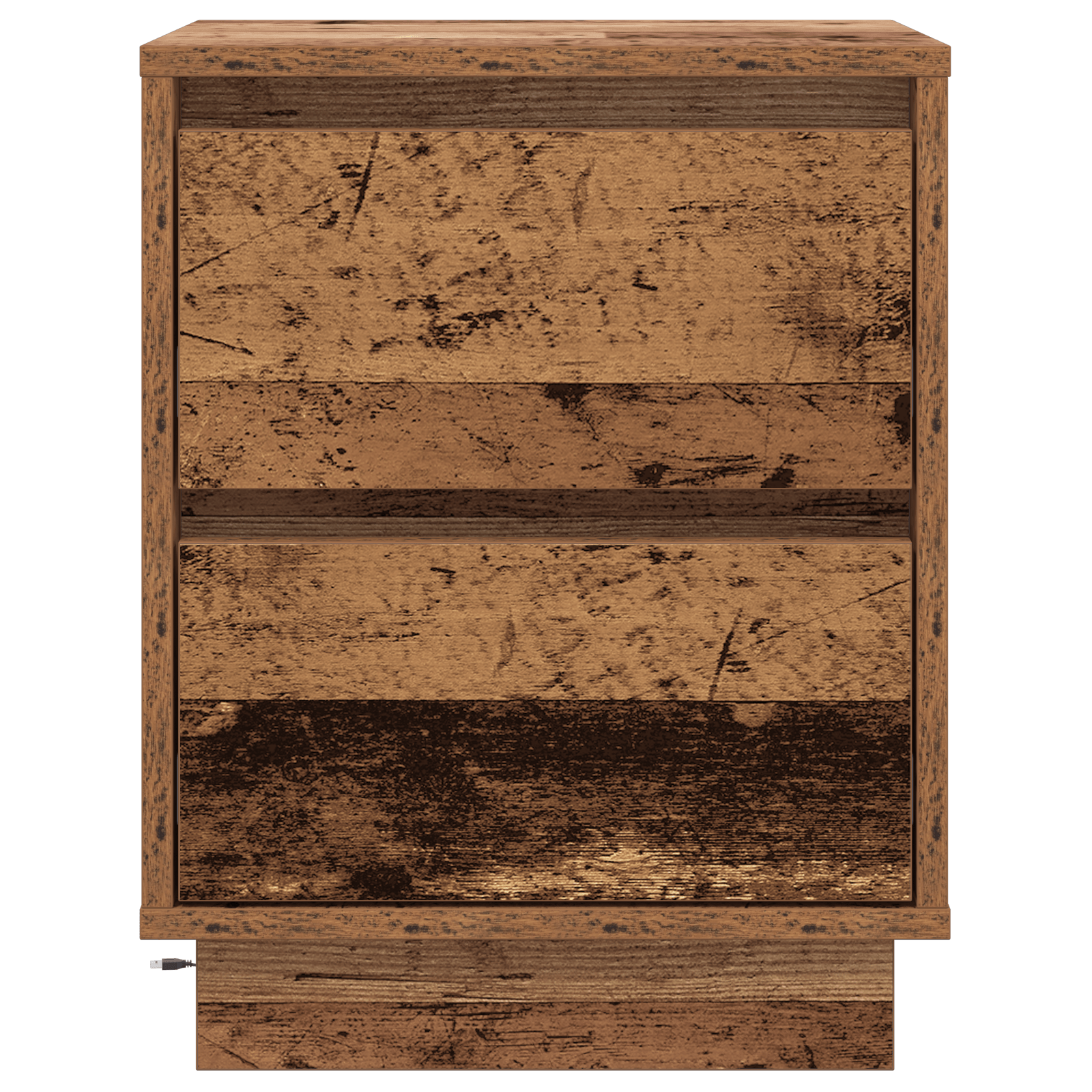 Noptiera cu LED-uri Lemn Vechi 39x34.5x50 cm — imaginea 6