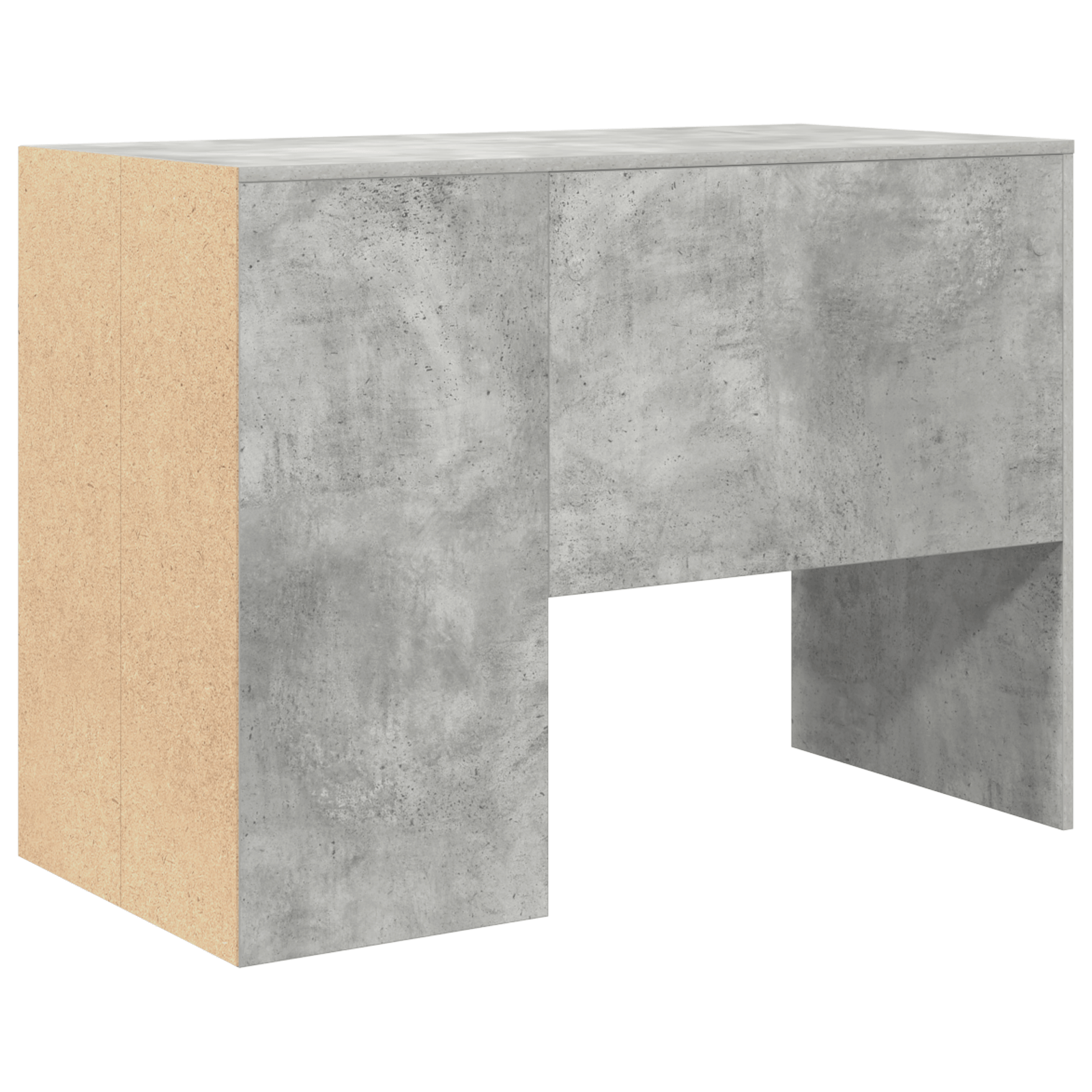 Birou de Scriere Gri Beton Lemn Compozit Compact Depozitare — imaginea 6