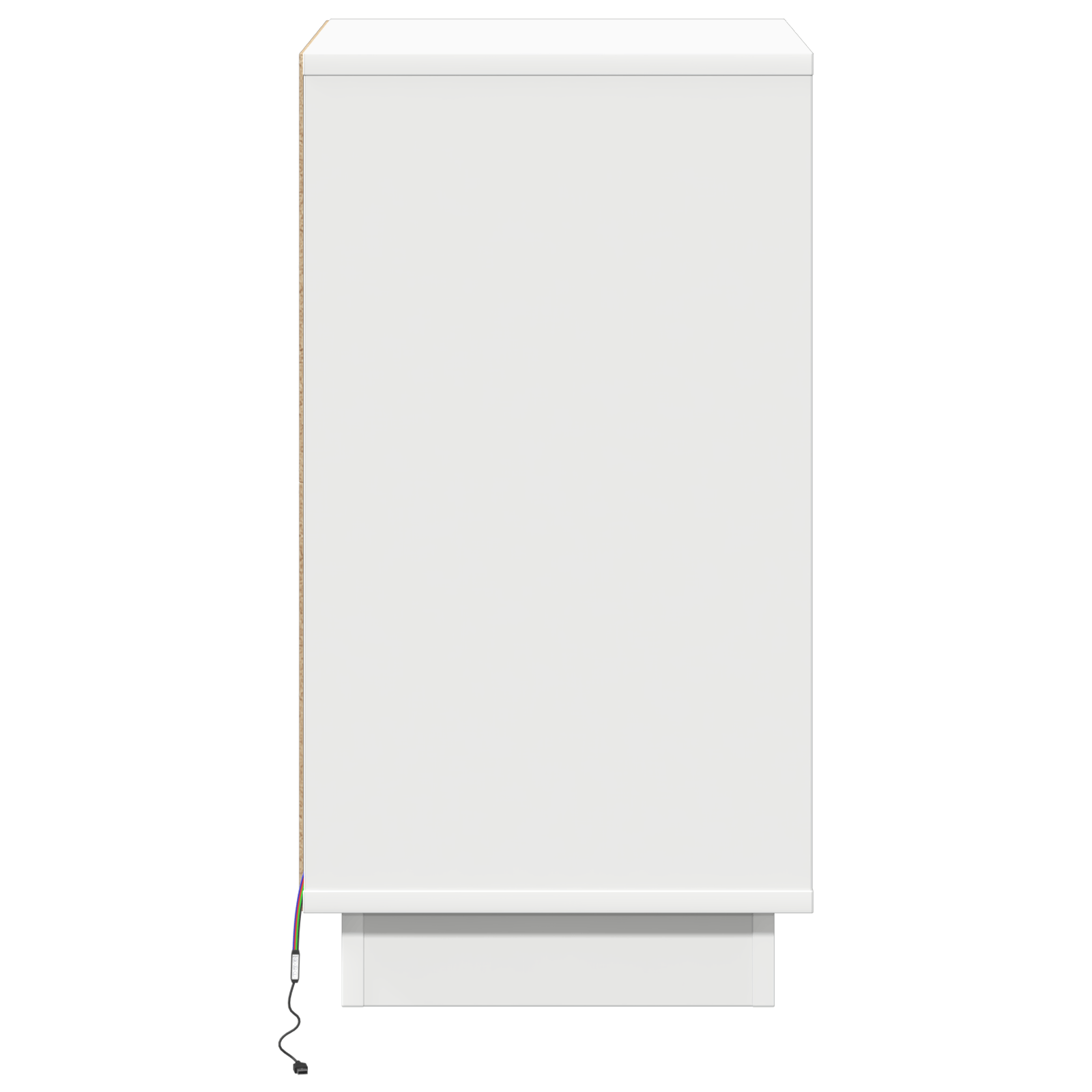 Noptiera cu LED Alb 39x34.5x65 cm Lemn prelucrat — imaginea 7