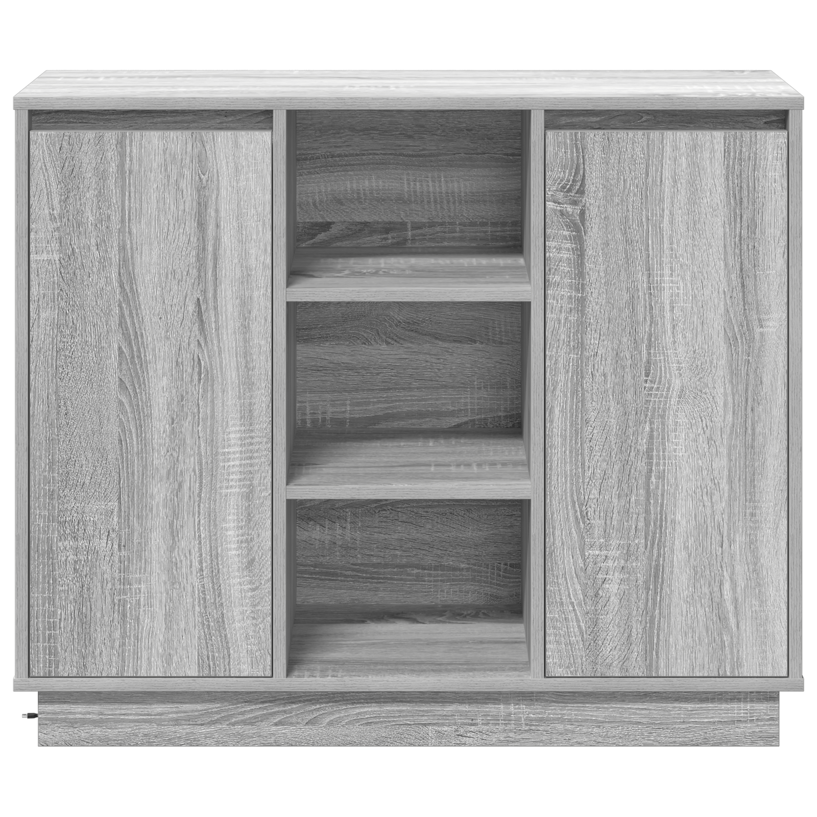 Dulap cu LED Gri Sonoma 90x32x75 cm Lemn prelucrat — imaginea 7