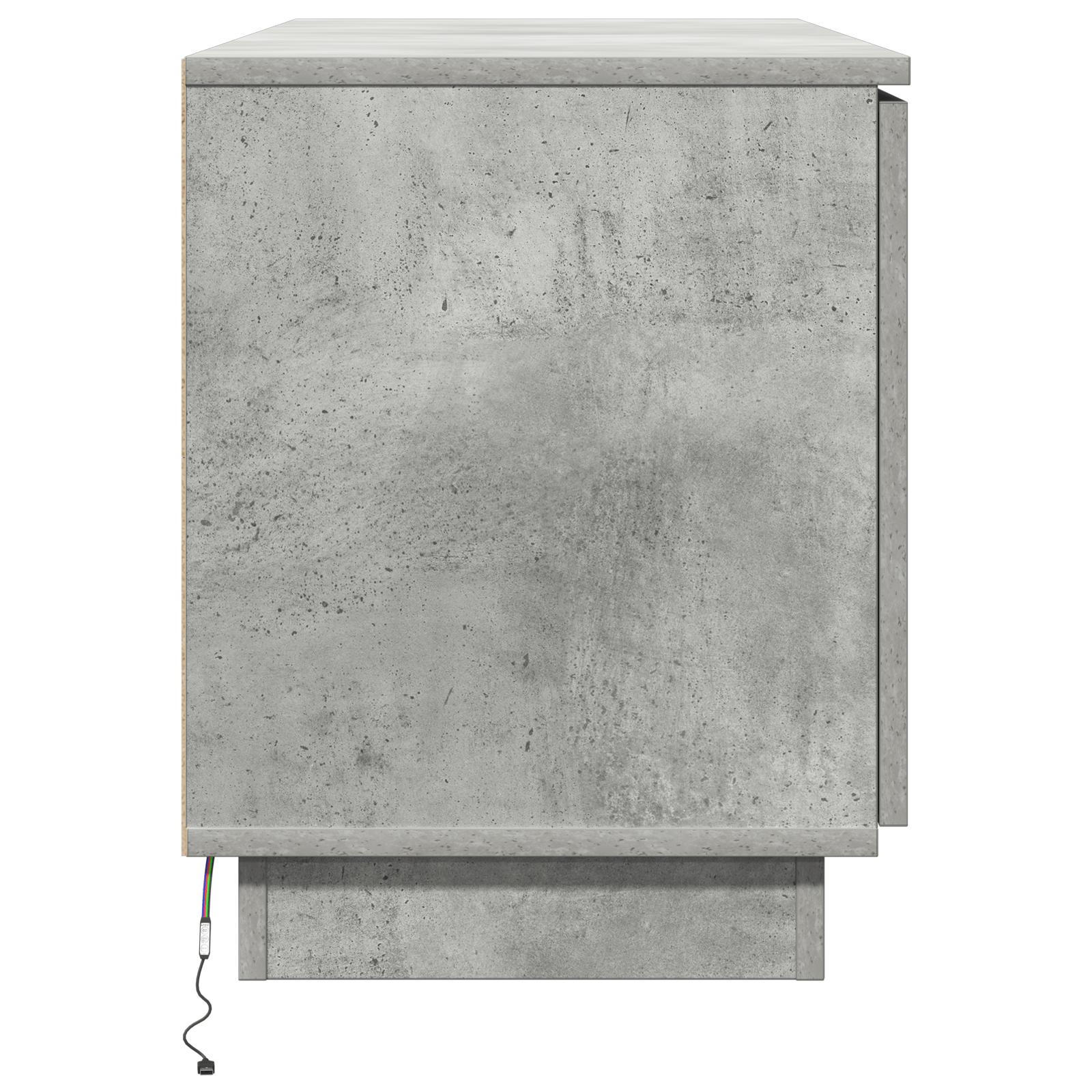 Dulap TV Gri Beton 100x38x49 cm Lemn ingineresc — imaginea 7