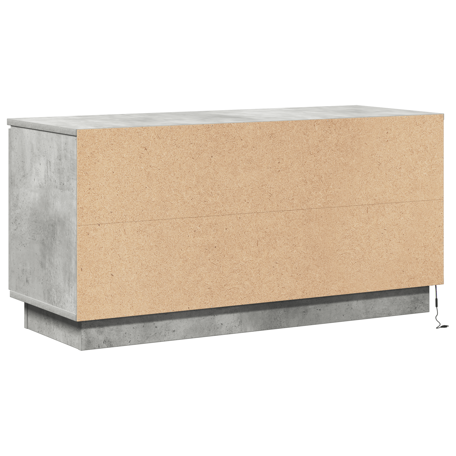 Dulap TV Gri Beton 100x38x49 cm Lemn ingineresc — imaginea 8