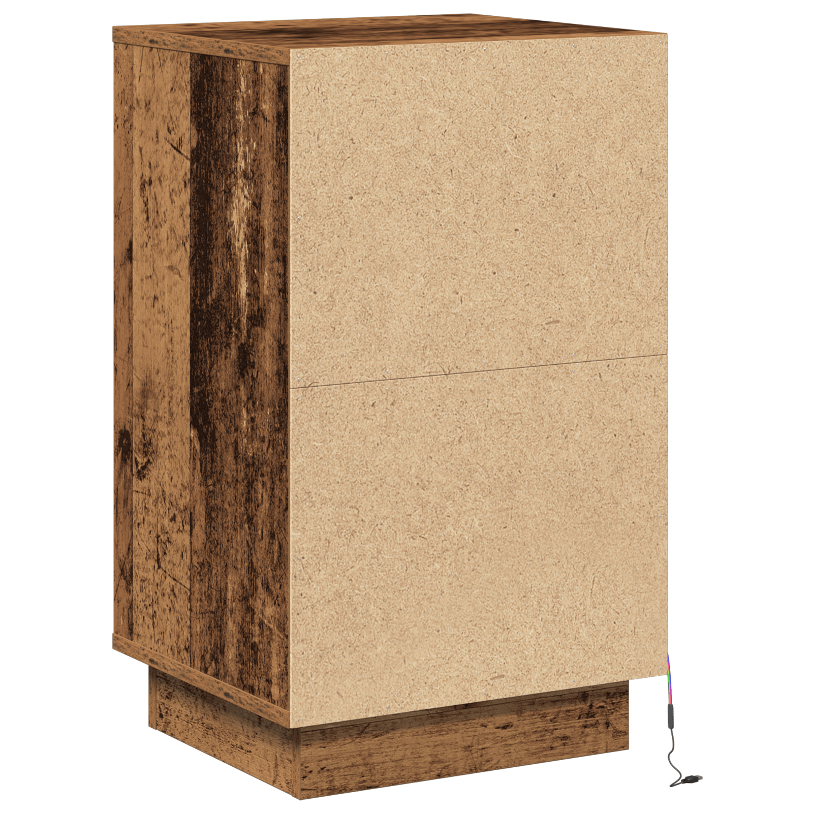 Noptiera cu LED Lemn Vechi 39x34.5x65 cm Lemn prelucrat — imaginea 8