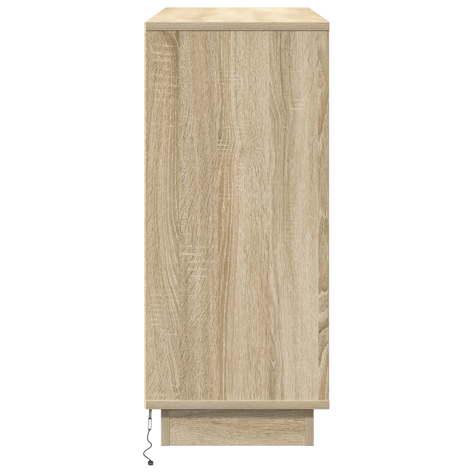 Dulap cu LED, stejar sonoma, 90x32x75 cm, lemn prelucrat — imaginea 8