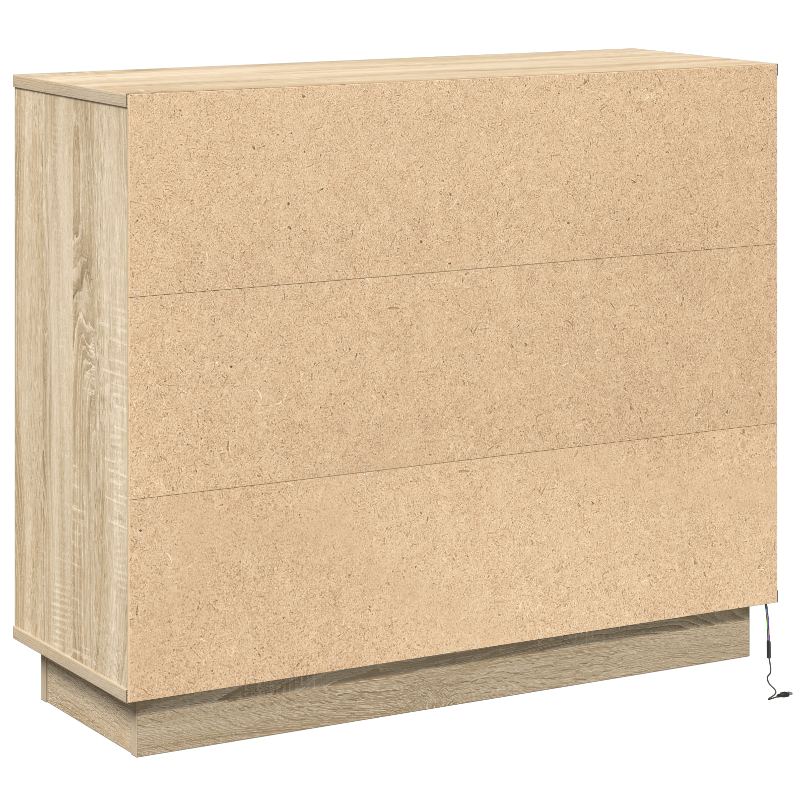 Dulap cu LED, stejar sonoma, 90x32x75 cm, lemn prelucrat — imaginea 9