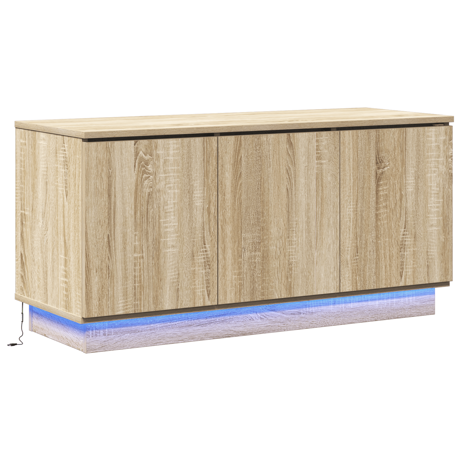 Cabinet TV Sonoma Oak 100x38x49 cm Lemn ingineresc — imaginea 2