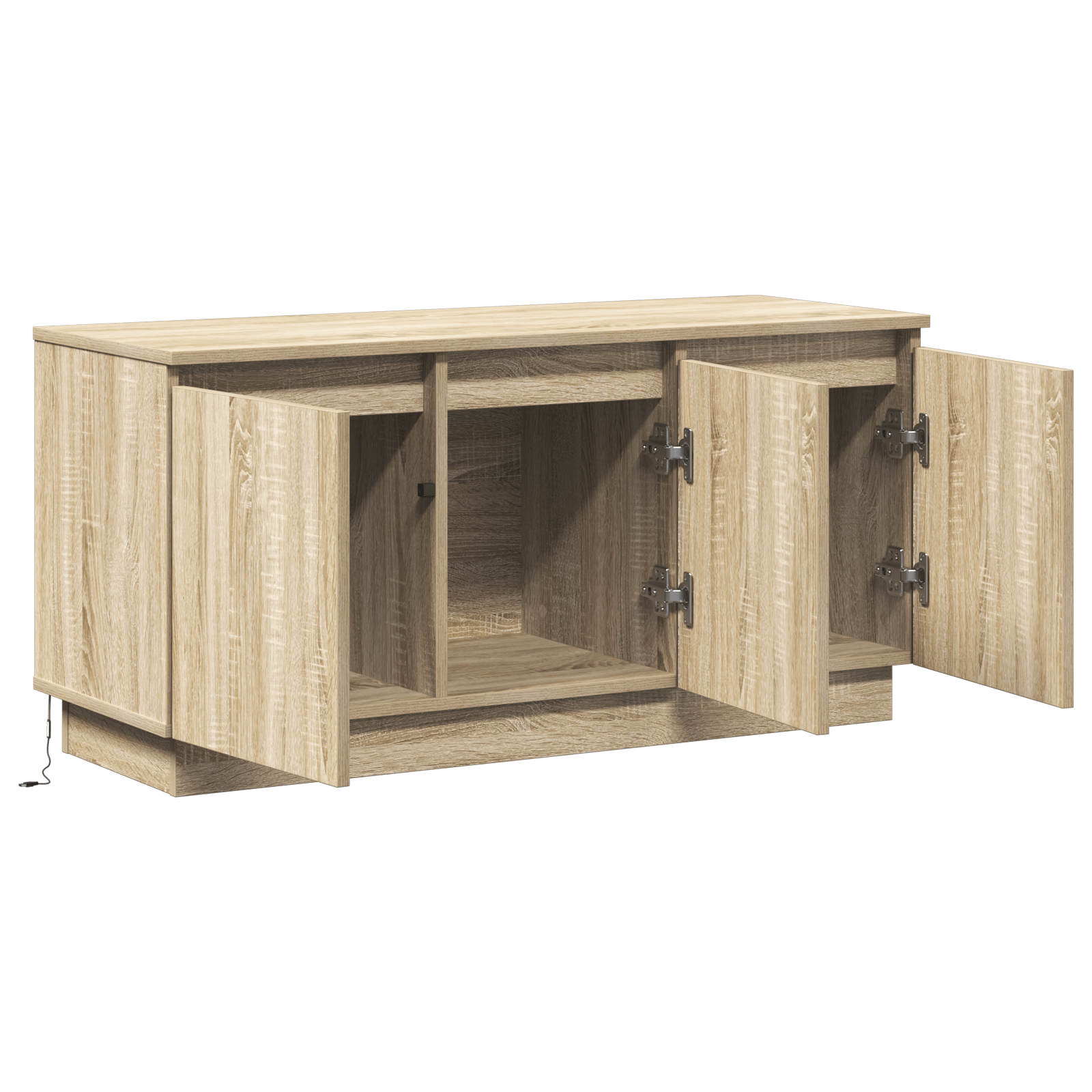 Cabinet TV Sonoma Oak 100x38x49 cm Lemn ingineresc — imaginea 5