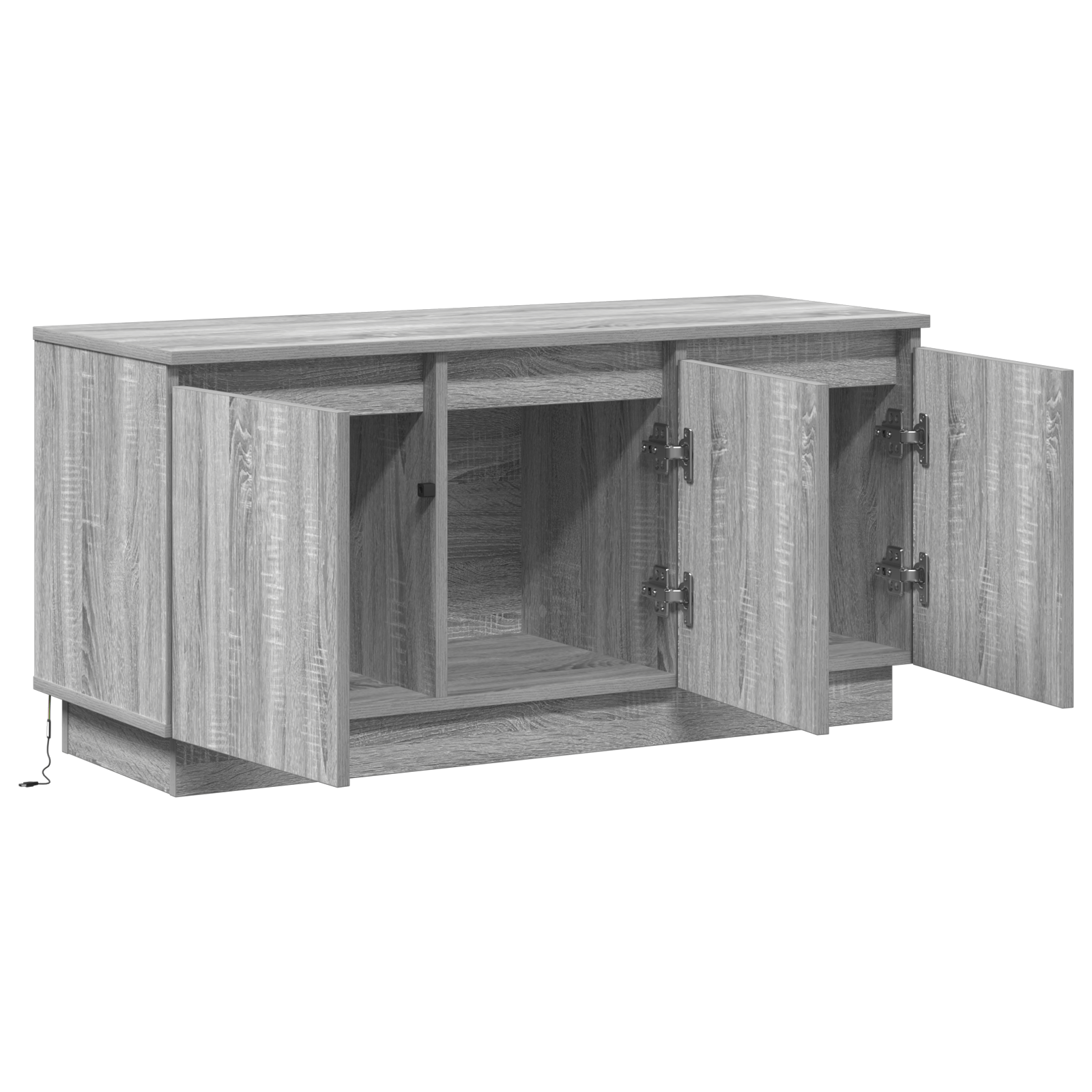 Cabinet TV Gri Sonoma 100x38x49 cm Lemn prelucrat — imaginea 5