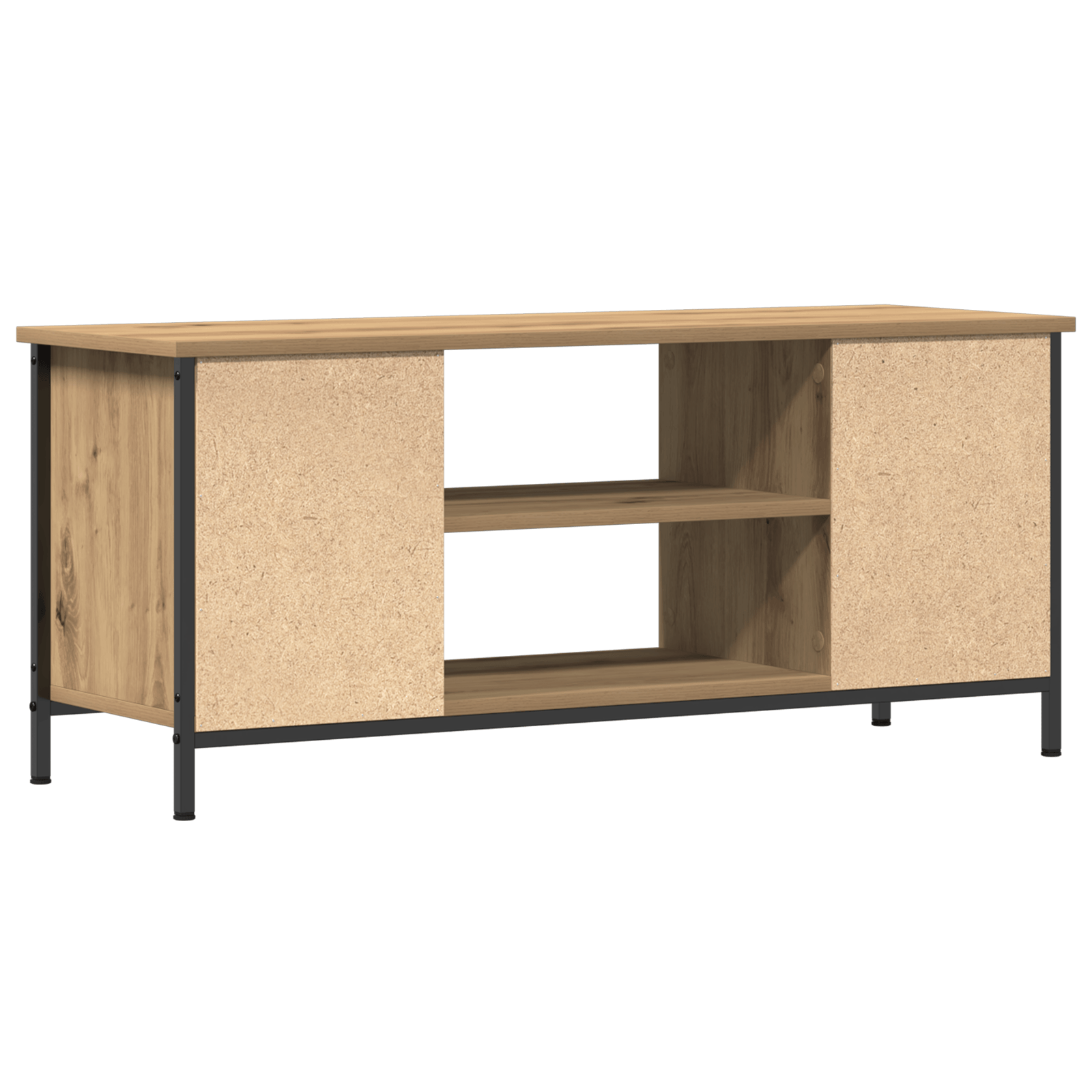 Suport TV Stejar artizanal Lemn stratificat, metal 102 x 35 x 45 cm — imaginea 7