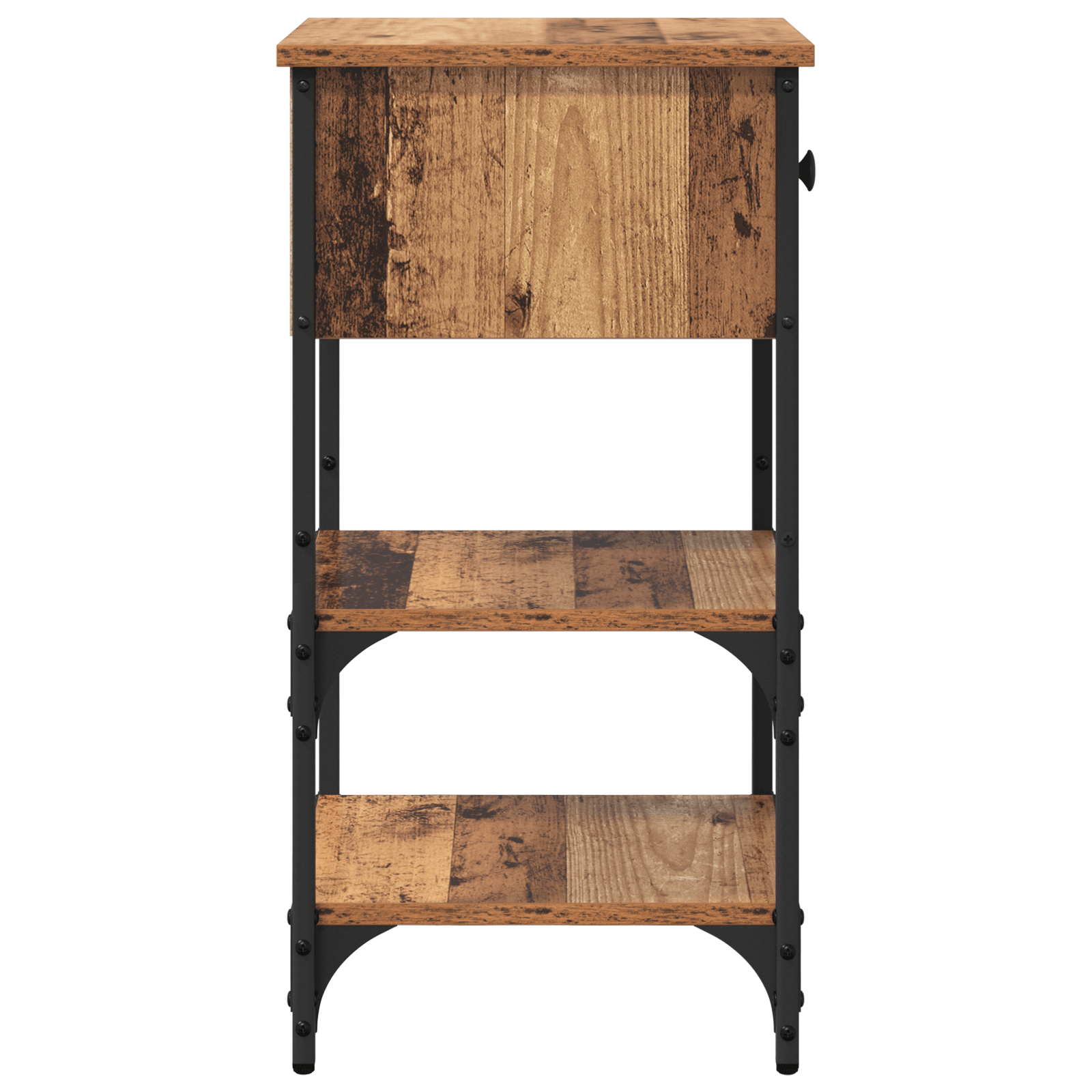 Noptiere 2 buc Lemn Vechi 34x36x70 cm Lemn Ingineresc — imaginea 8