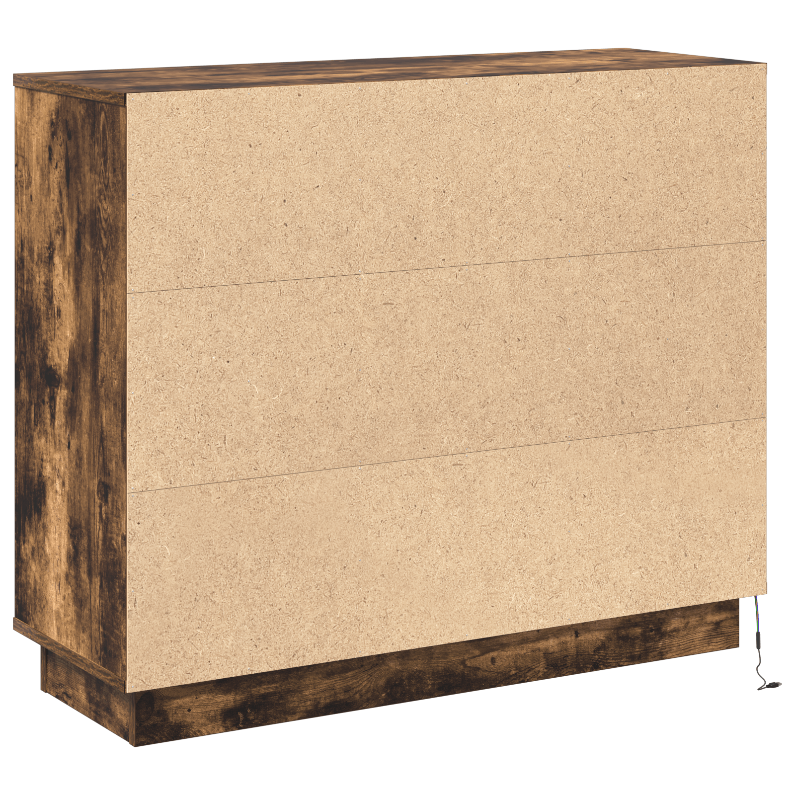 Comoda cu LED Stejar fumuriu 90x32x75 cm Lemn compus — imaginea 9