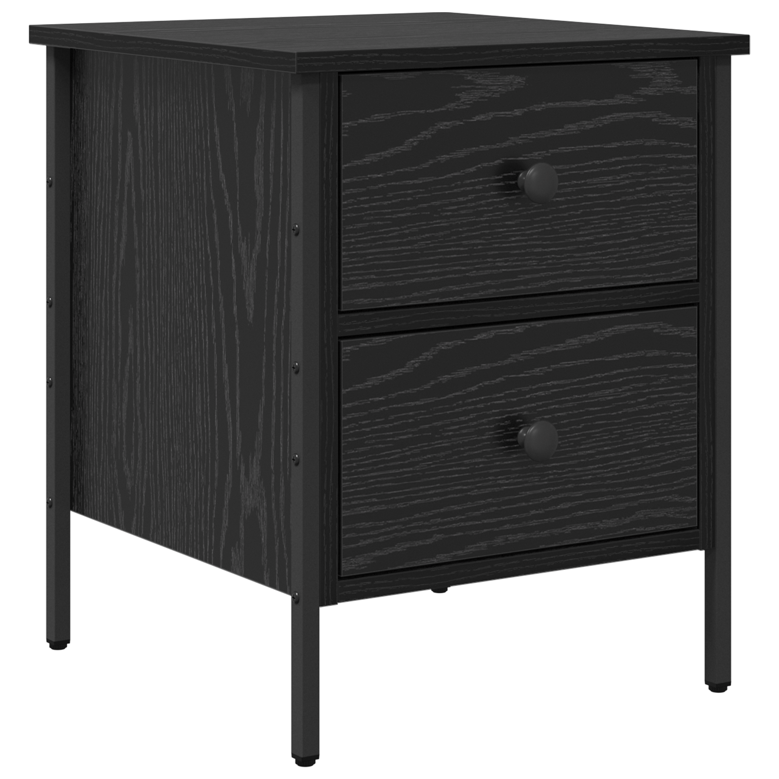 Cabinet din stejar negru 40x42x50 cm Lemn prelucrat — imaginea 2