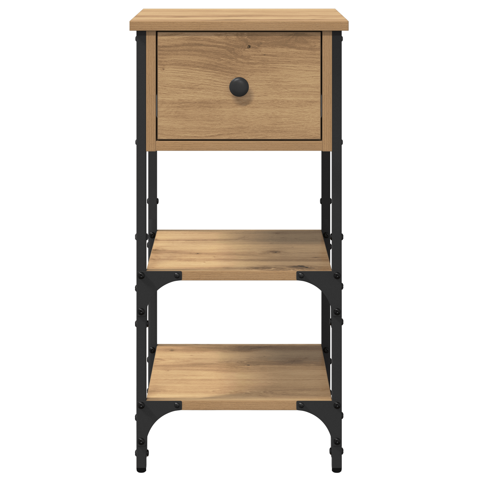 Cabi netele de noptiera 2 bucati Stejar artizanal 34x36x70 cm Lemn compus — imaginea 7