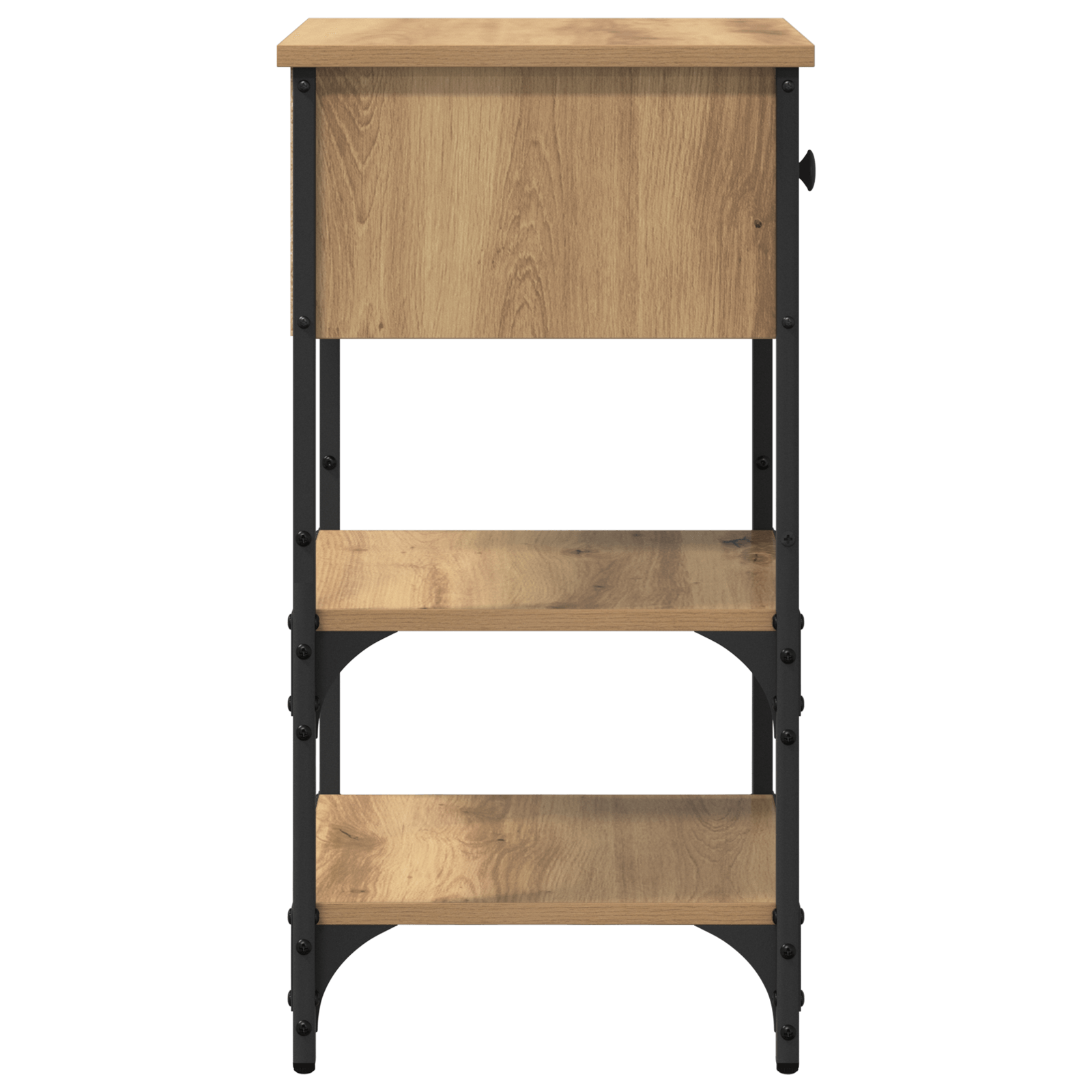 Cabi netele de noptiera 2 bucati Stejar artizanal 34x36x70 cm Lemn compus — imaginea 8