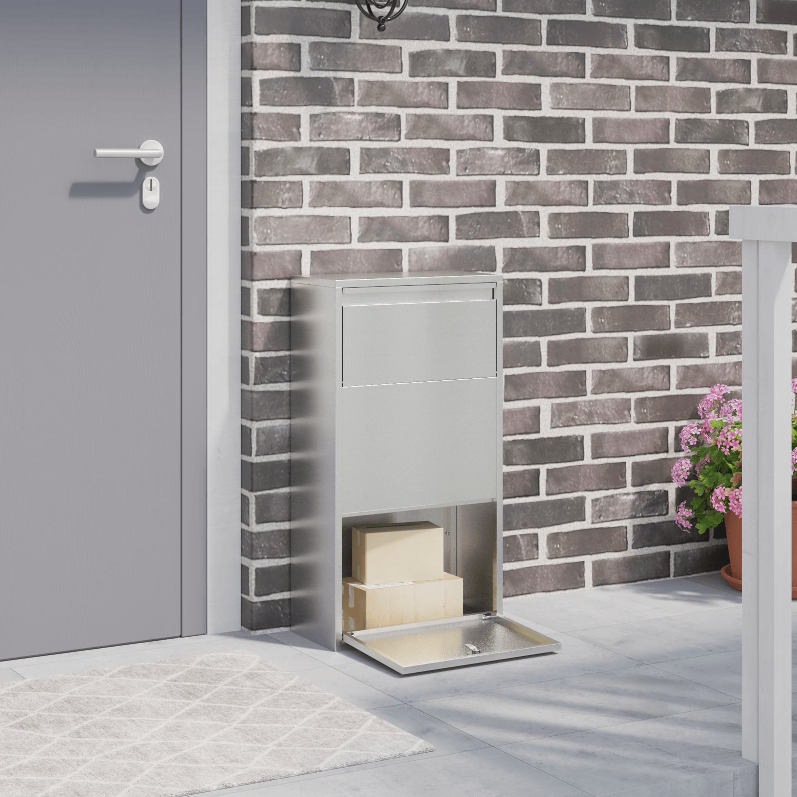 Cutie pentru Colete 44x22x82 cm Otel Galvanizat