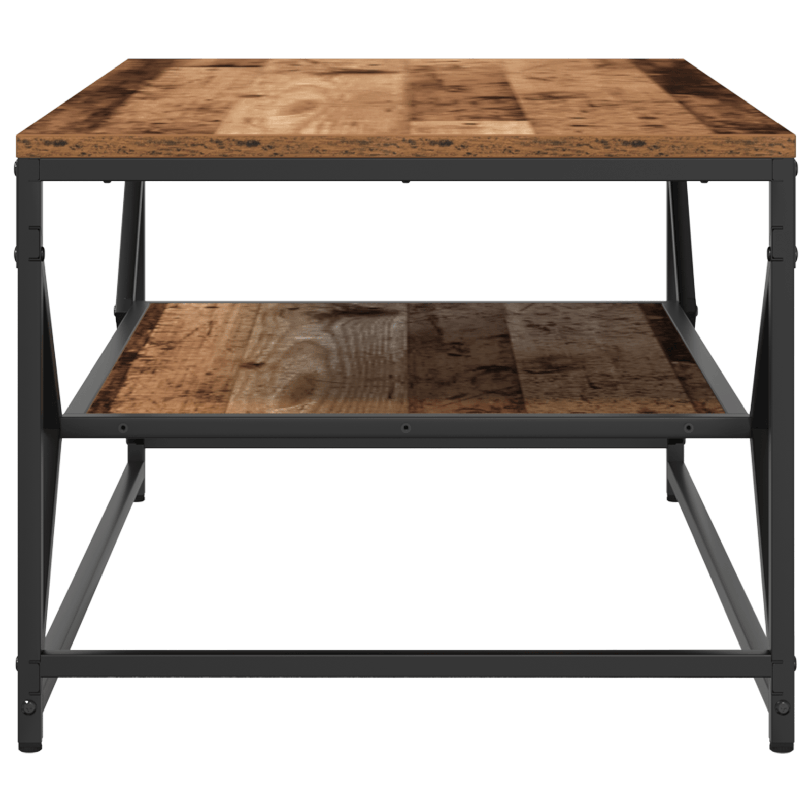 Masa de cafea cu raft, lemn vechi, 90x50x40 cm lemn prelucrat — imaginea 6