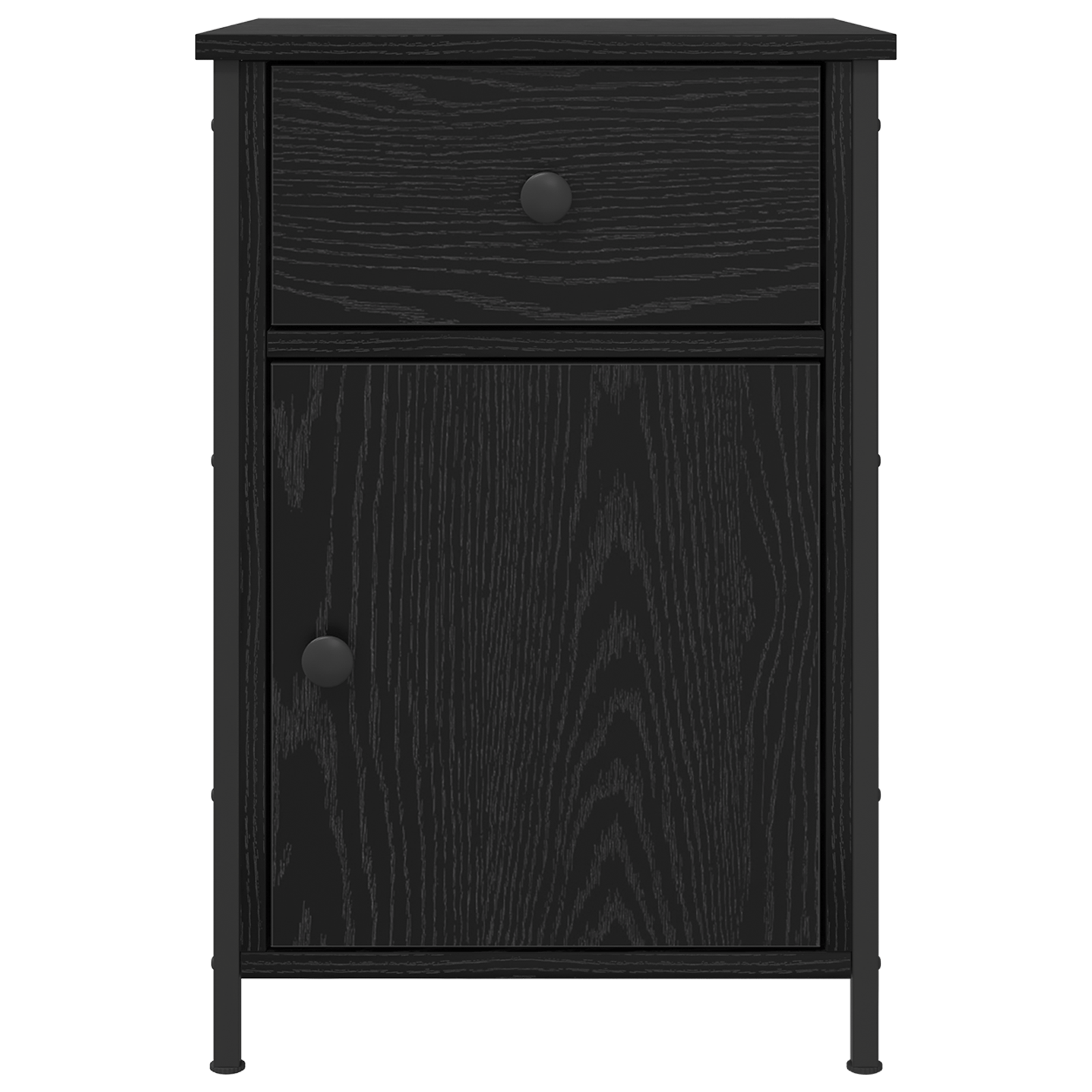 Noptiere 2 pcs Stejar Negru 40x42x60 cm Lemn prelucrat — imaginea 7