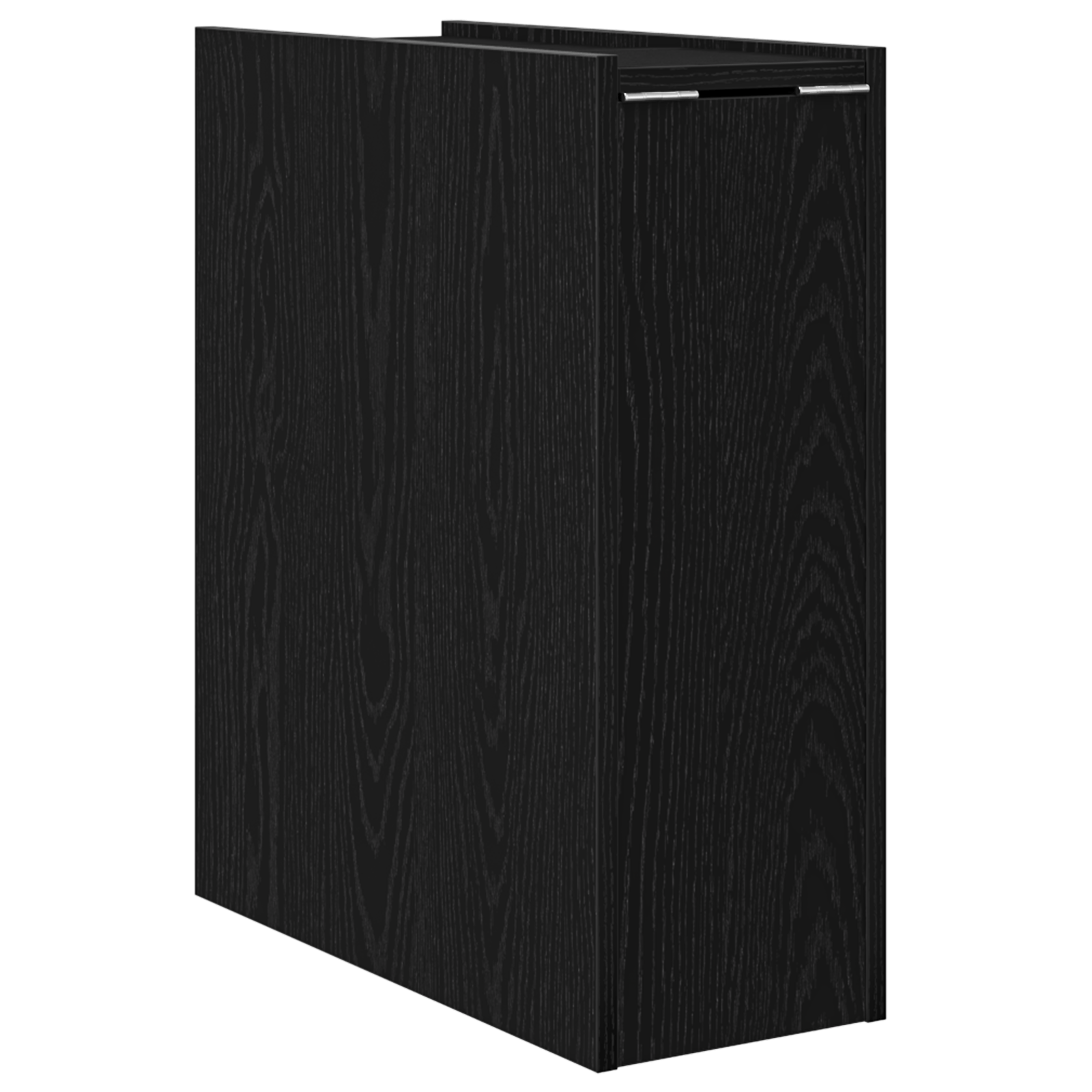 Dulap de baie ingust cu roti din stejar negru — imaginea 8