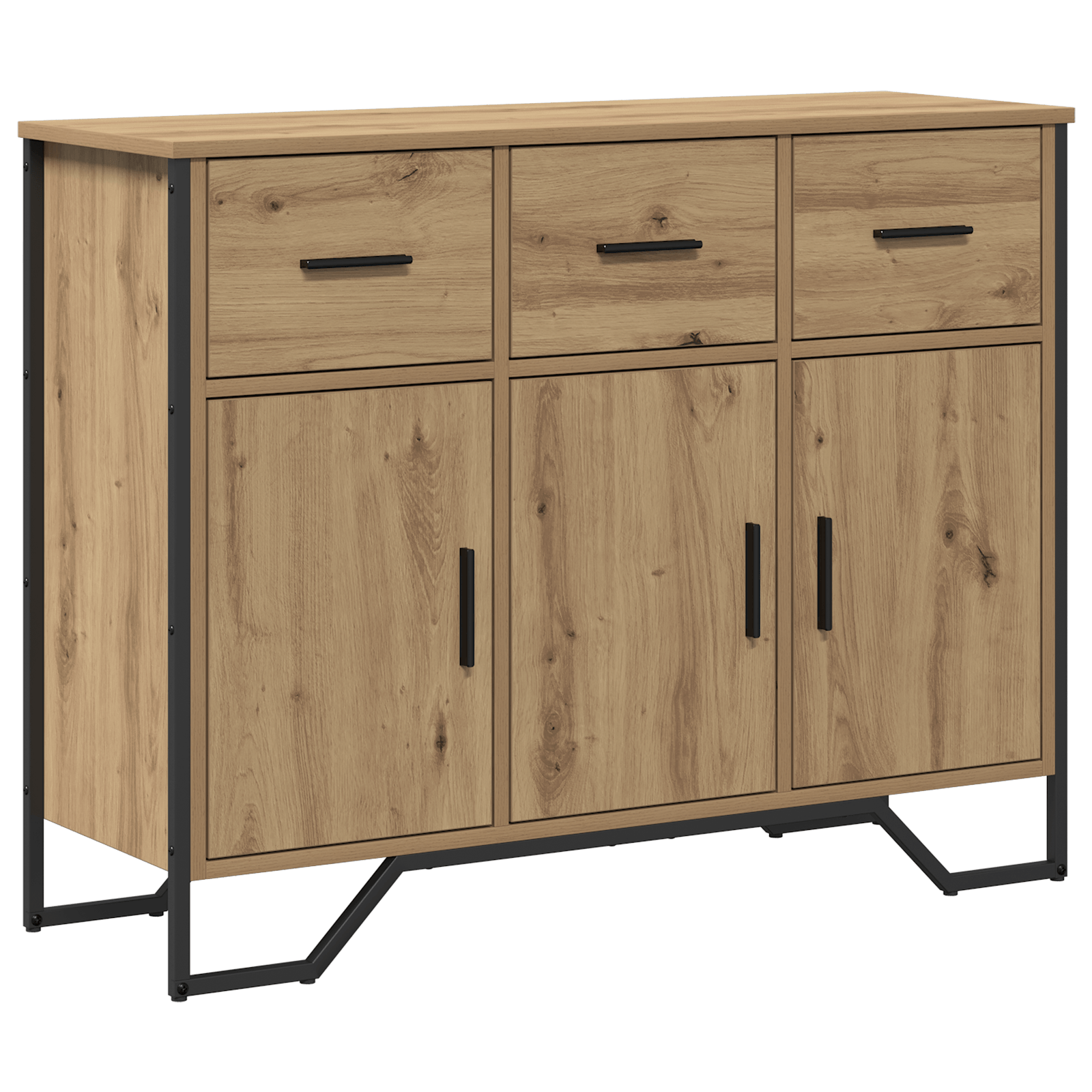 Bufet Artisan Oak 97x32.5x74.5 cm Lemn prelucrat — imaginea 2