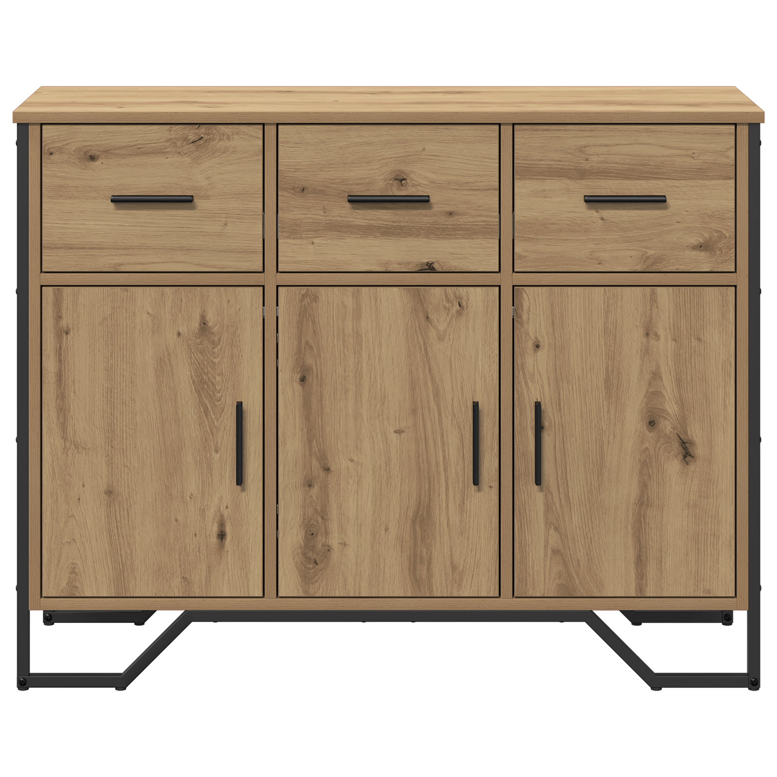 Bufet Artisan Oak 97x32.5x74.5 cm Lemn prelucrat — imaginea 6