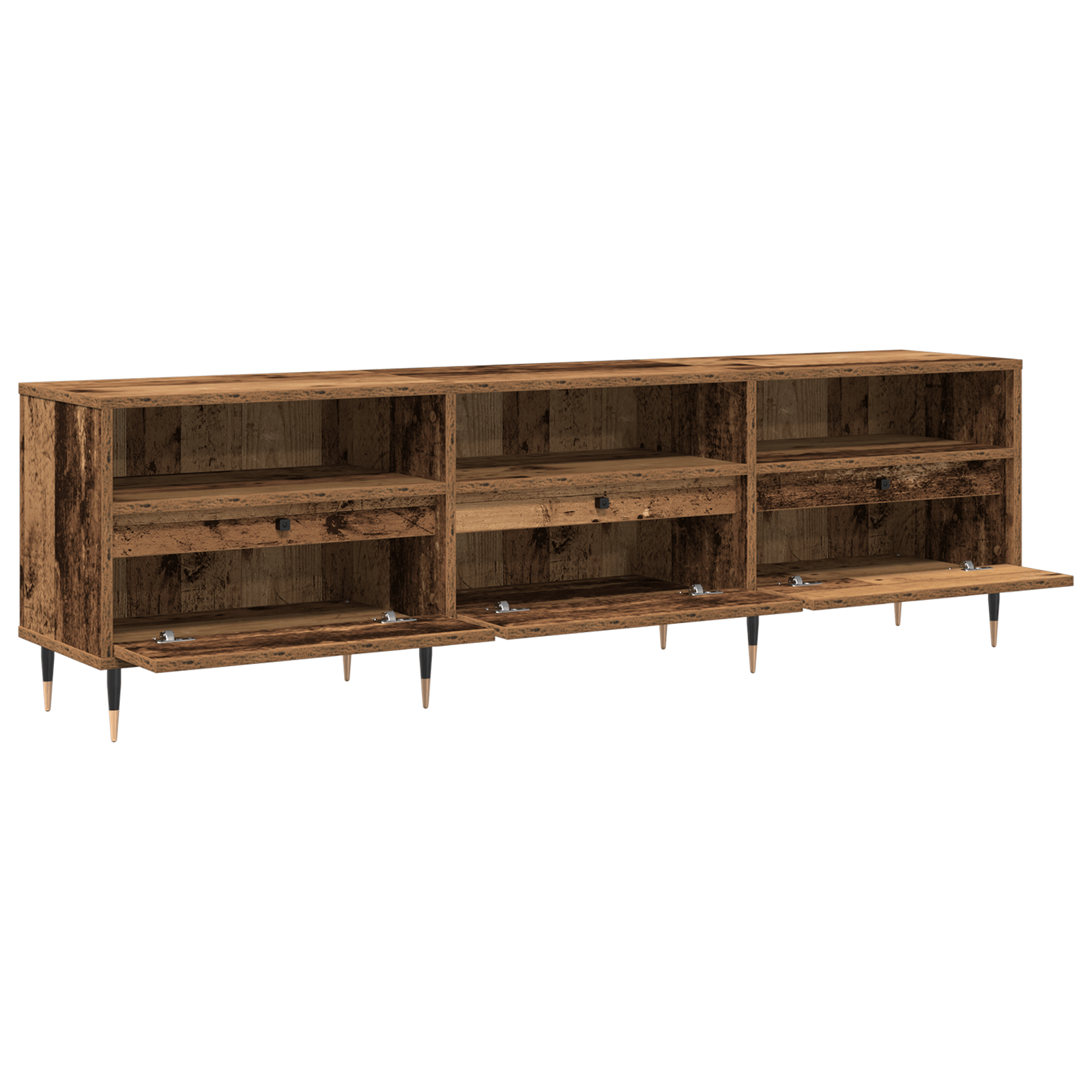 Cabinet TV Lemn Vechi 150x30x44.5 cm Lemn prelucrat — imaginea 5