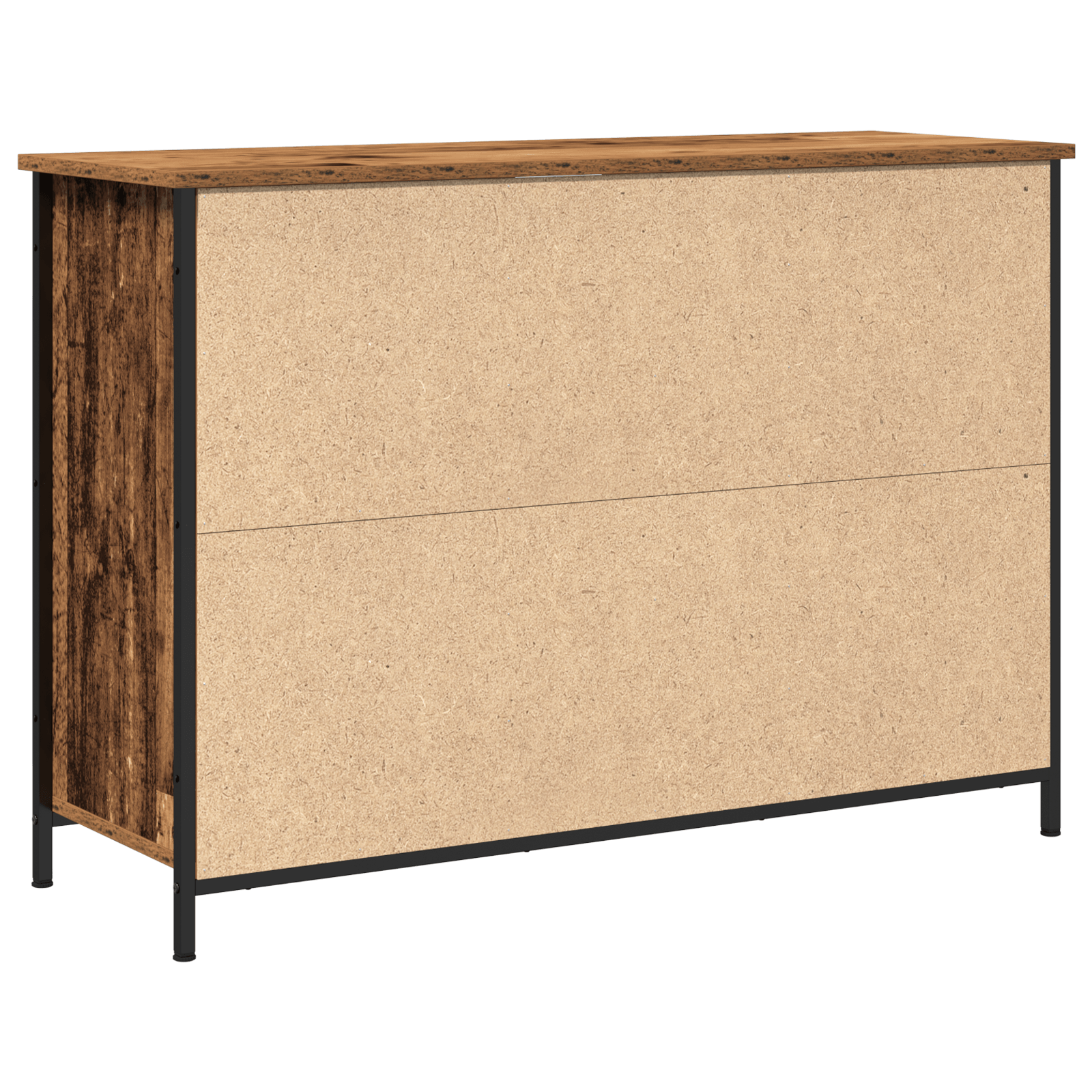 Dulap, lemn vechi, 100x35x70 cm, lemn prelucrat si otel — imaginea 5