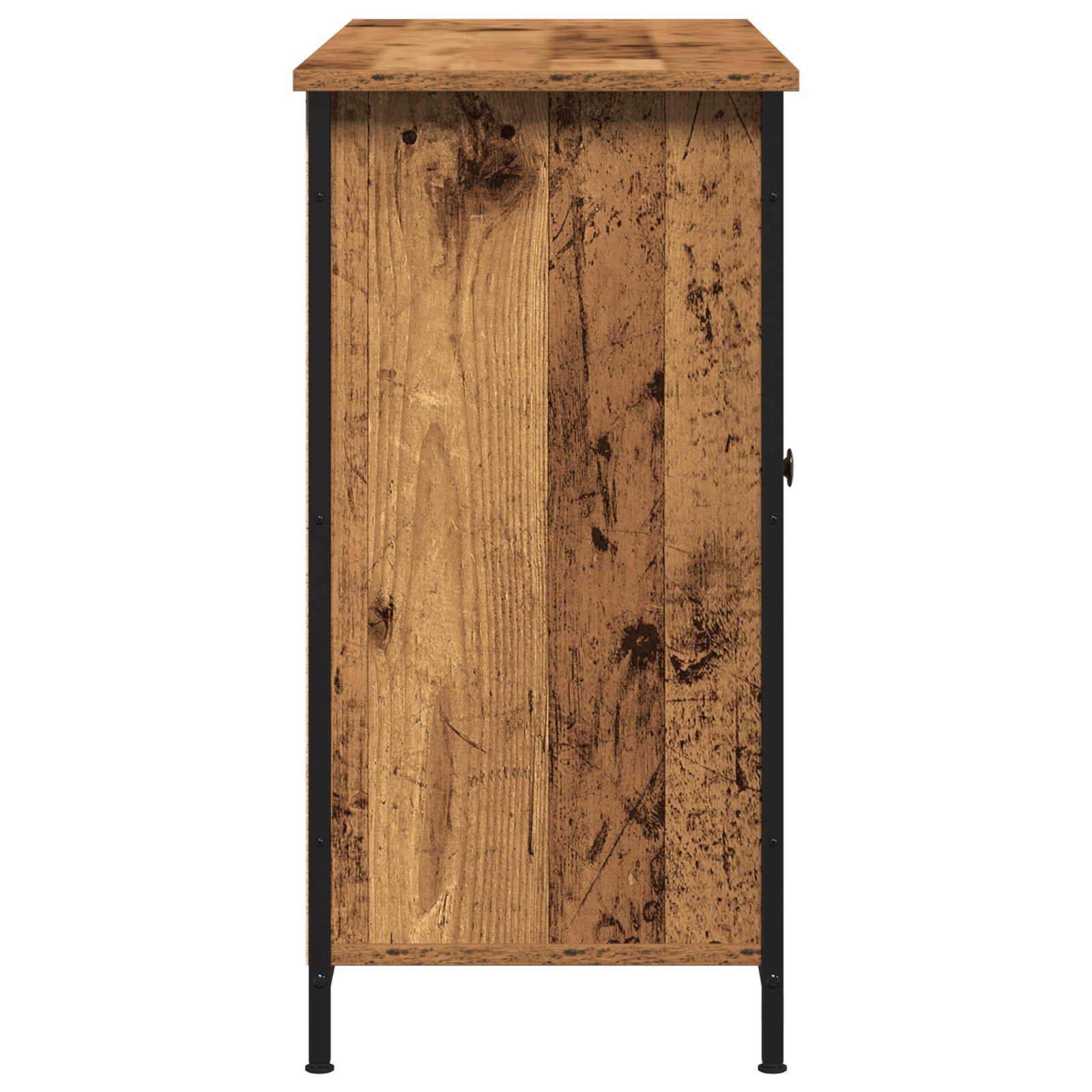 Dulap, lemn vechi, 100x35x70 cm, lemn prelucrat si otel — imaginea 7